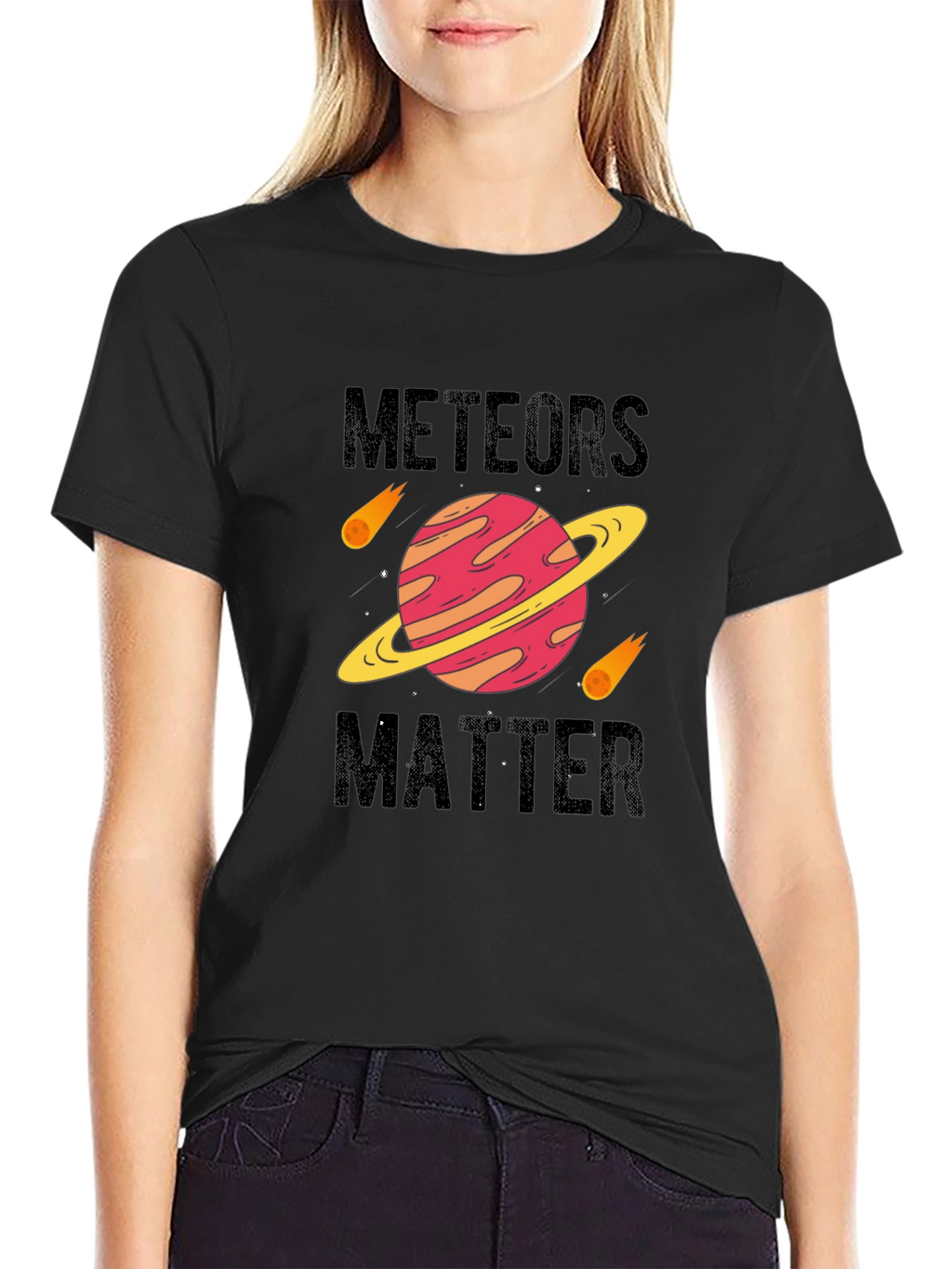 Meteors Matter Black Graphic Tee