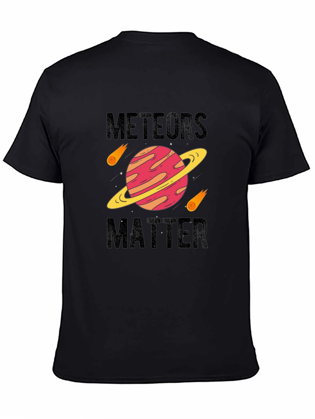 Meteors Matter Black Graphic Tee