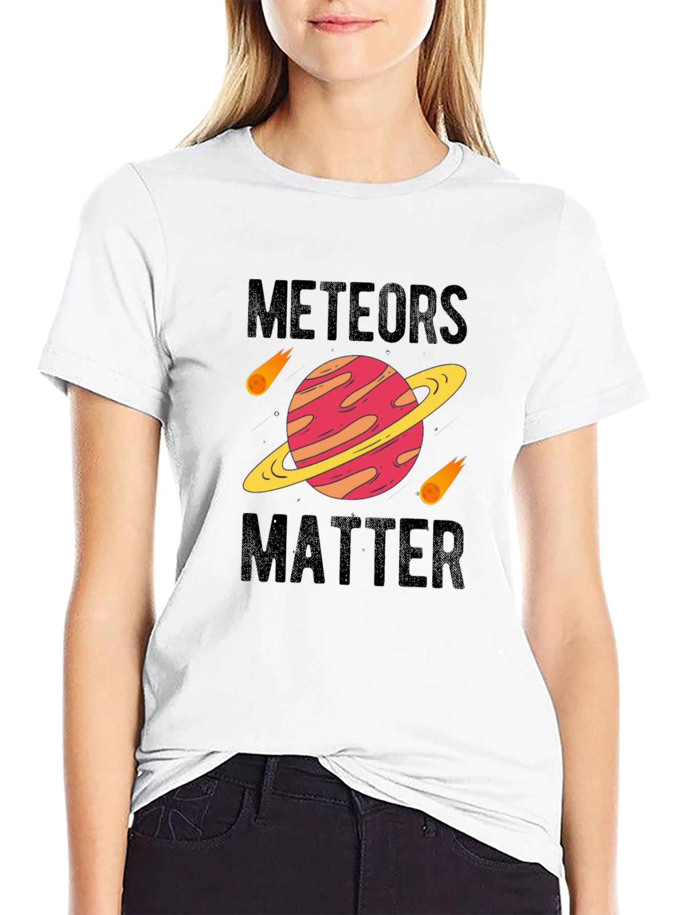 Meteors Matter Black Graphic Tee