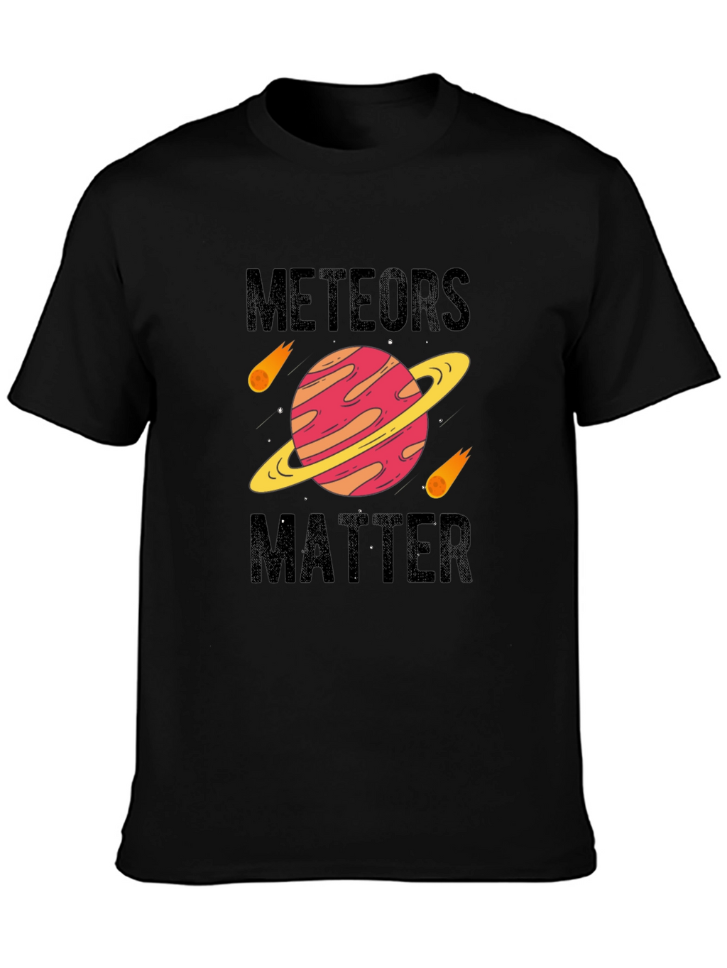 Meteors Matter Black Graphic Tee