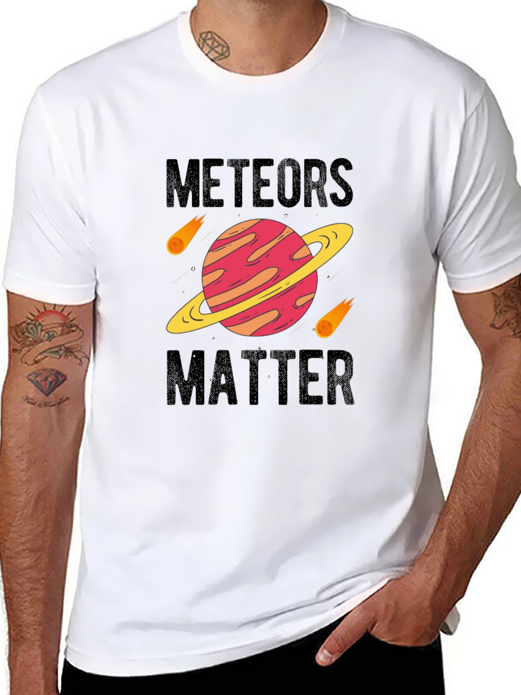 Meteors Matter Black Graphic Tee