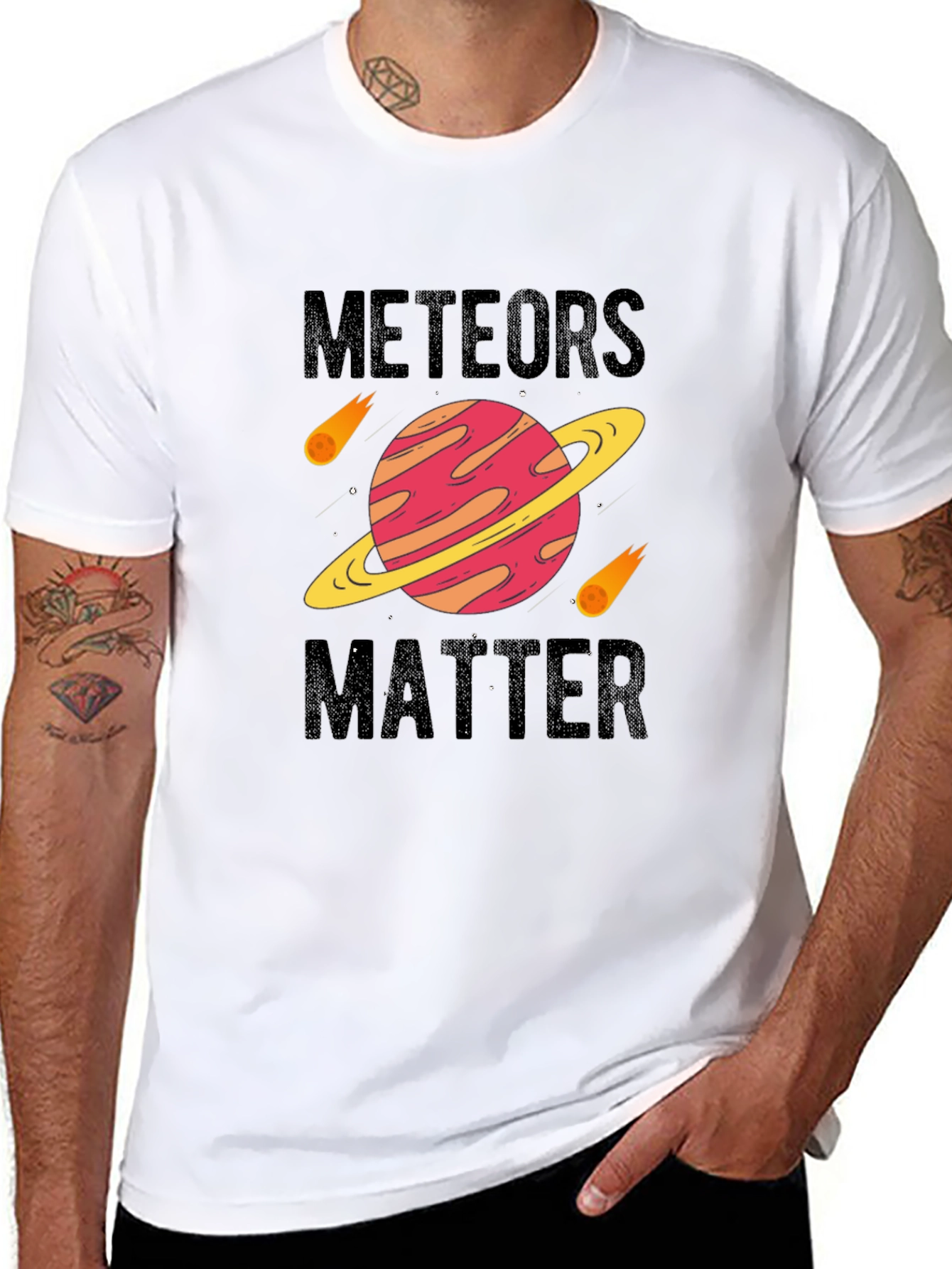 Meteors Matter Black Graphic Tee