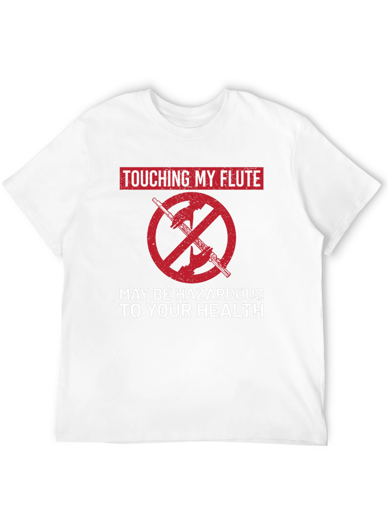 Funny Touching My Flute Graphic Tee