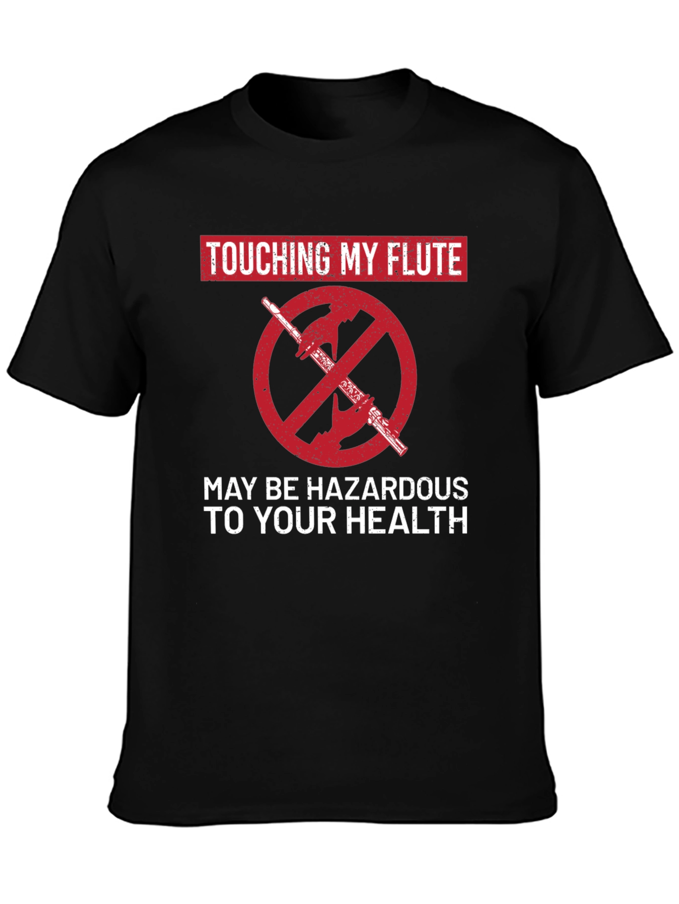 Funny Touching My Flute Graphic Tee