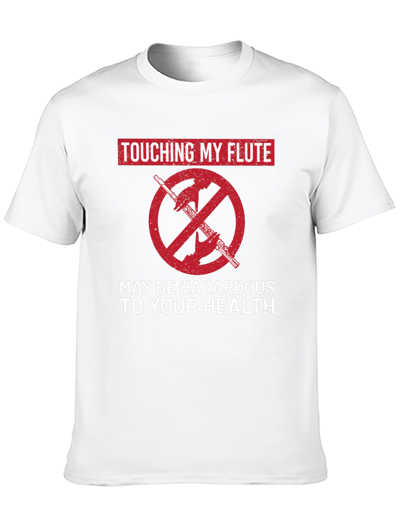 Funny Touching My Flute Graphic Tee