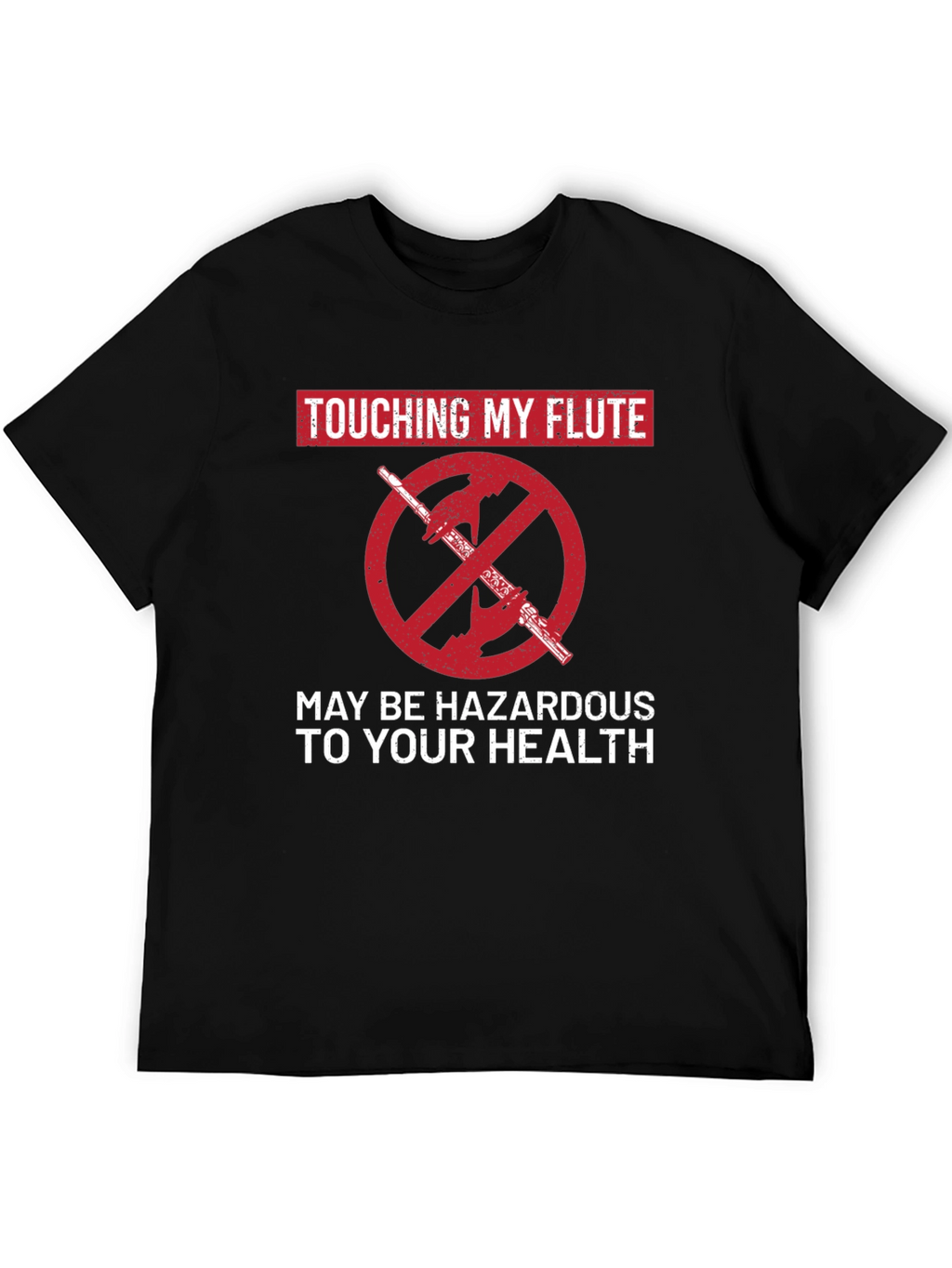 Funny Touching My Flute Graphic Tee
