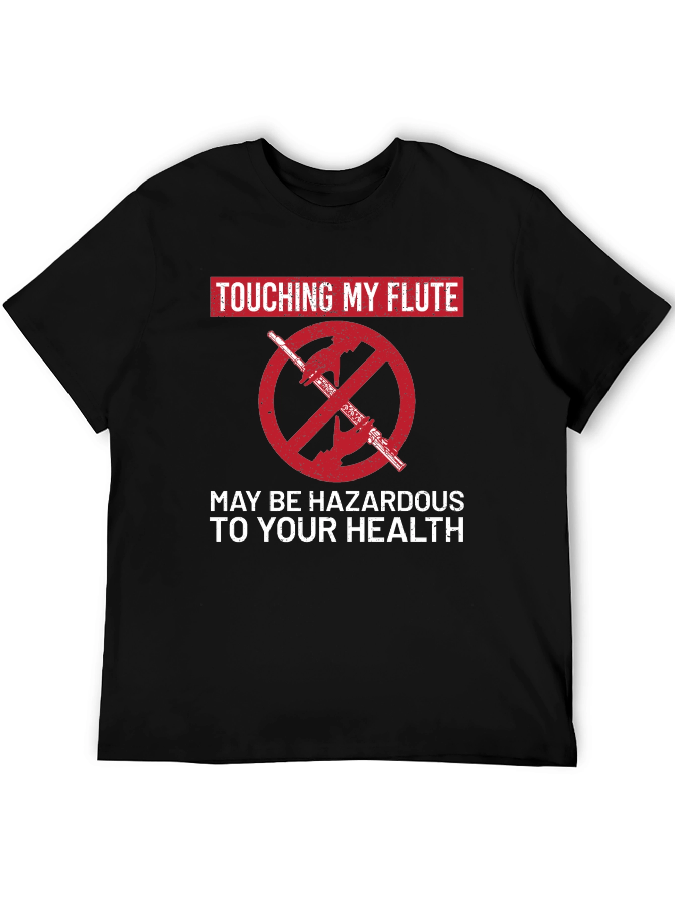 Funny Touching My Flute Graphic Tee