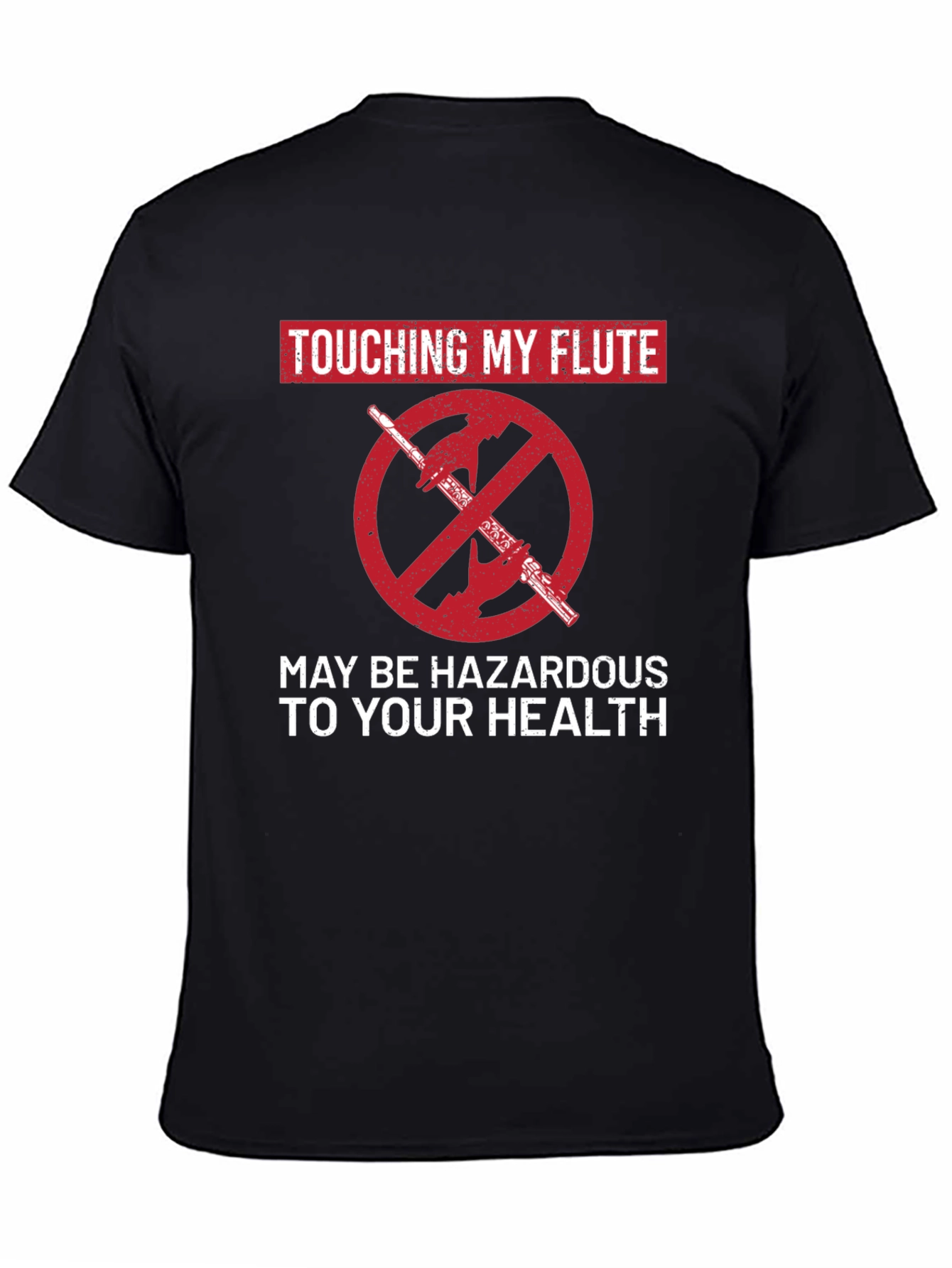 Funny Touching My Flute Graphic Tee