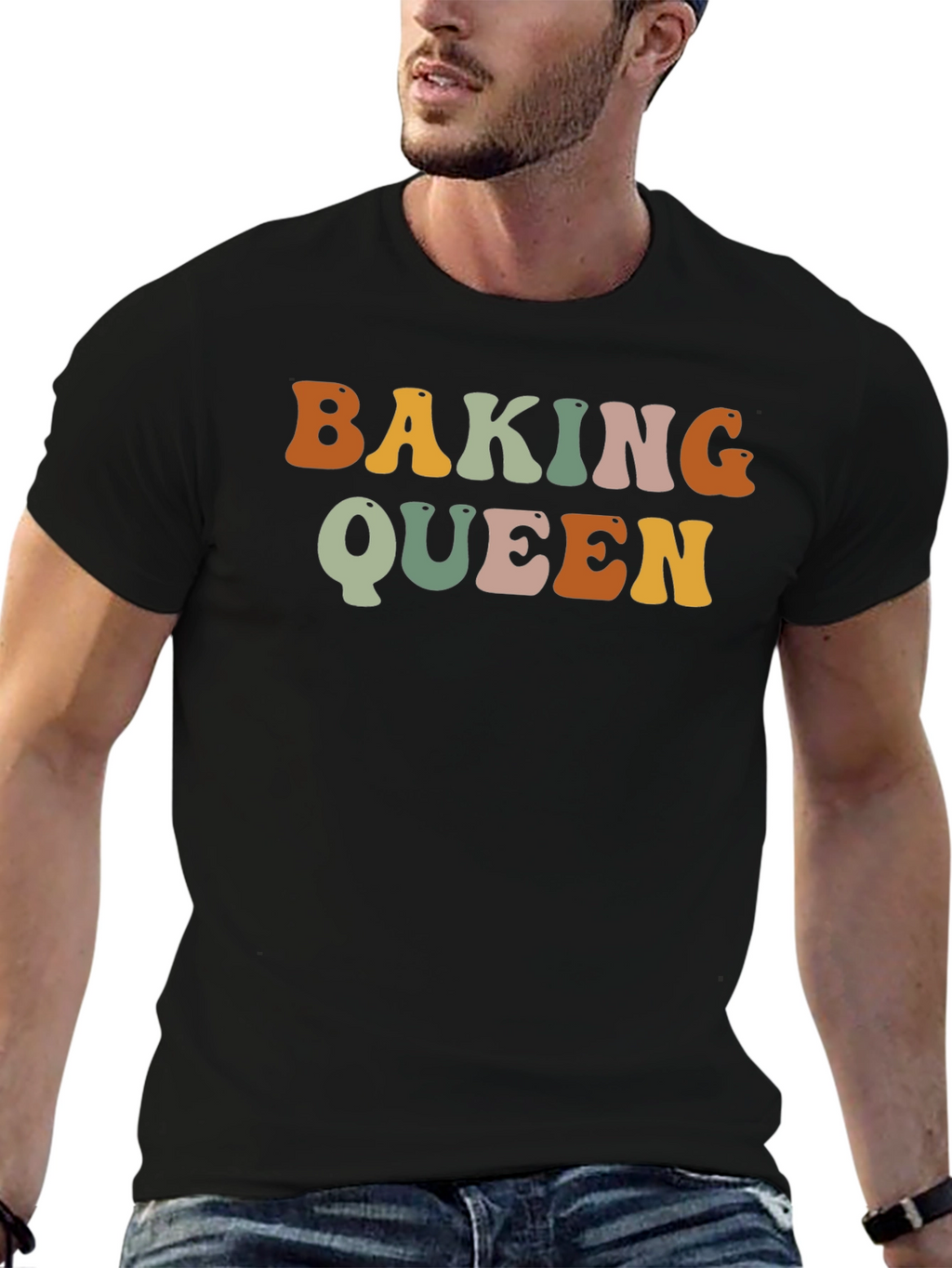 Baking Queen Retro T-Shirt - Fun Baker Gift