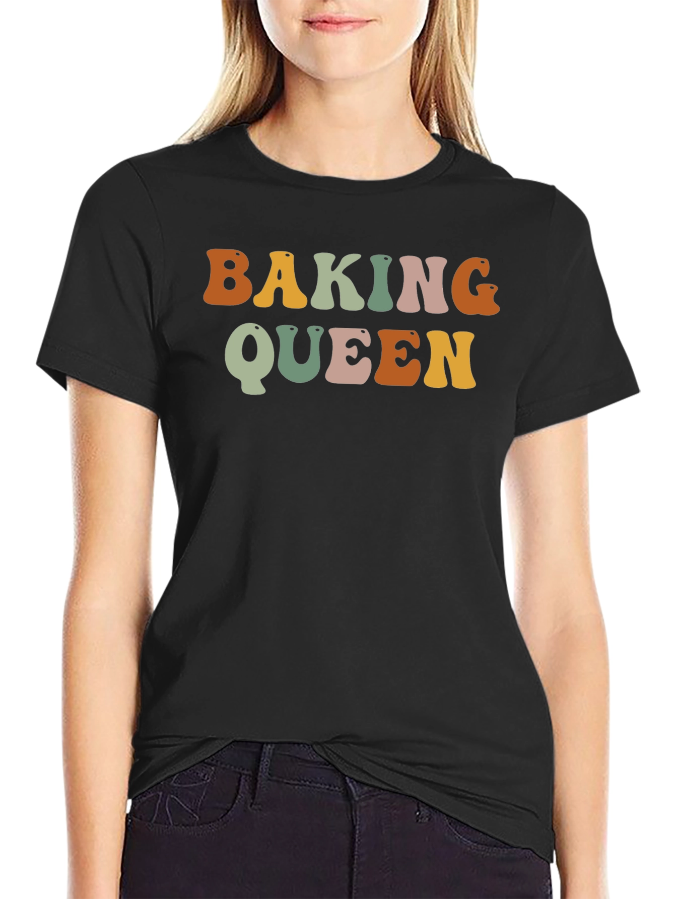 Baking Queen Retro T-Shirt - Fun Baker Gift