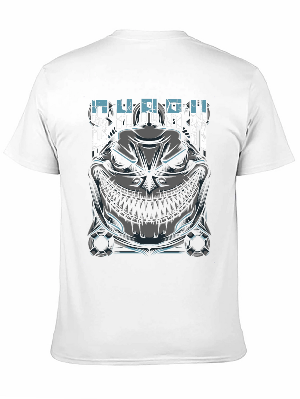 Mens Shark Graphic Print Black T-Shirt