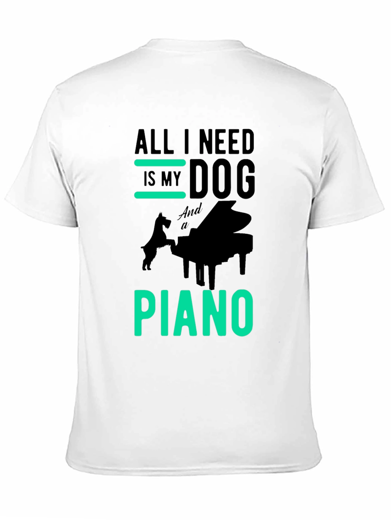 Dog & Piano Graphic Tee - All I Need