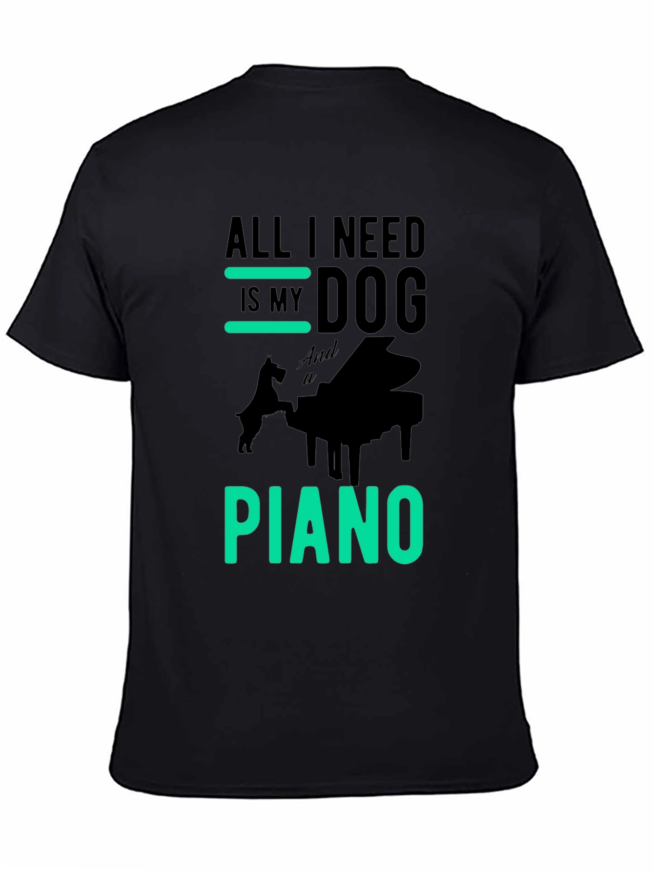 Dog & Piano Graphic Tee - All I Need