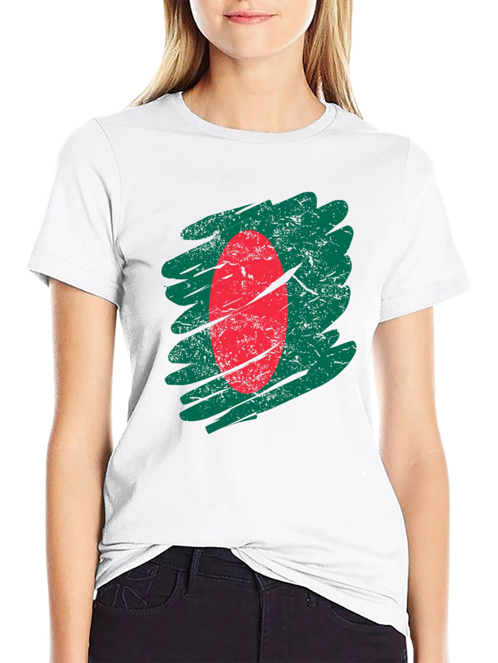 Bangladesh Flag T-Shirt - Distressed Graphic Tee
