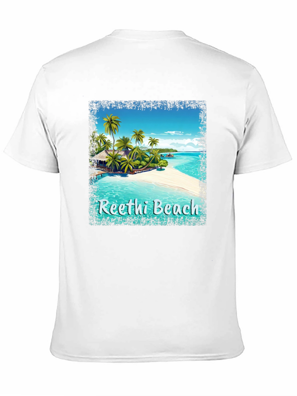 Reethi Beach T-Shirt Tropical Island Tee