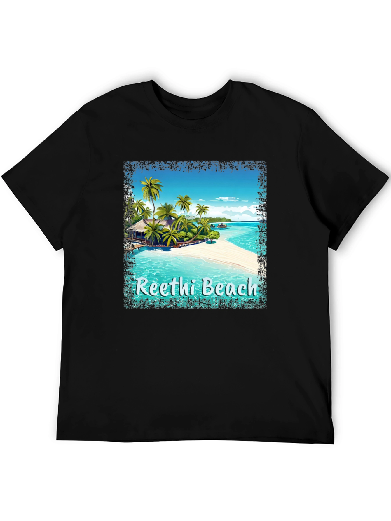 Reethi Beach T-Shirt Tropical Island Tee