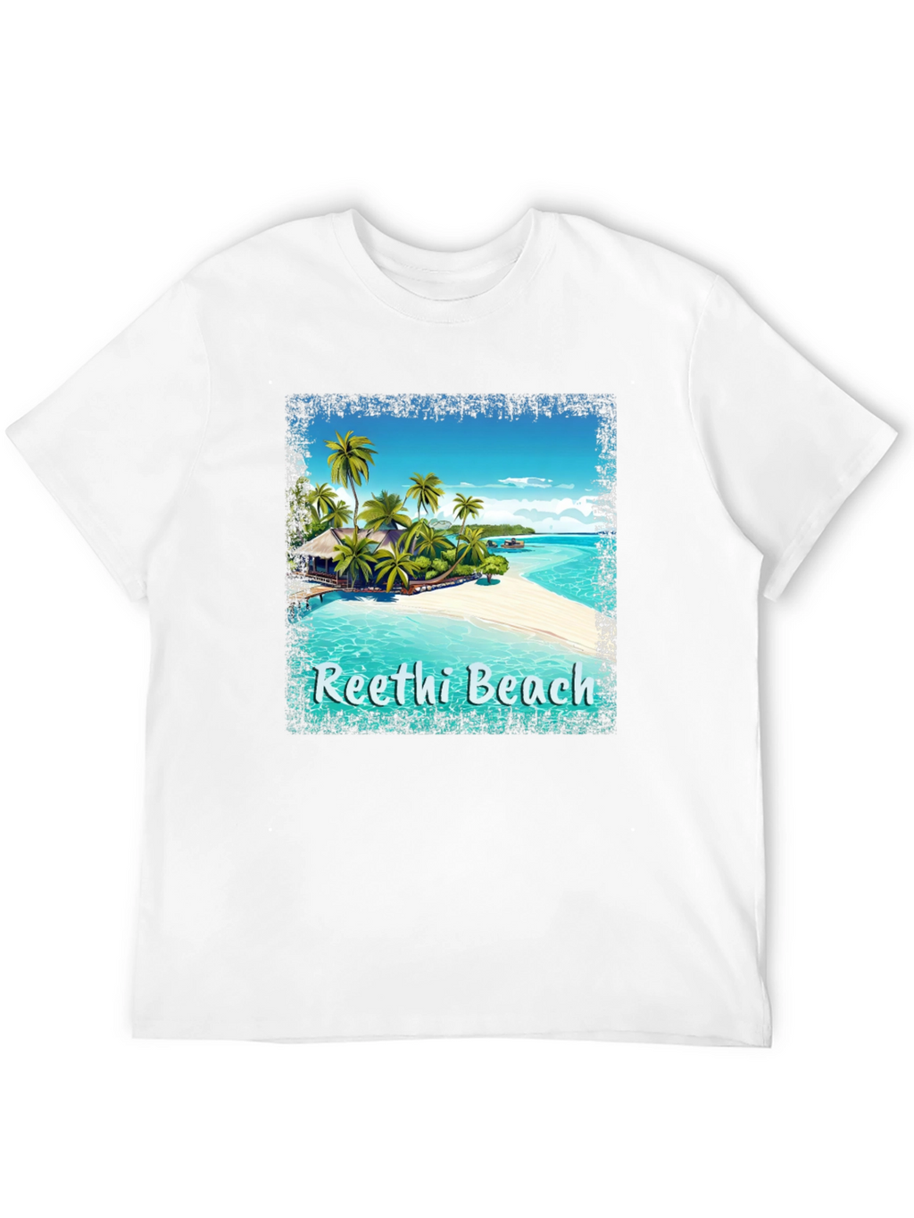 Reethi Beach T-Shirt Tropical Island Tee