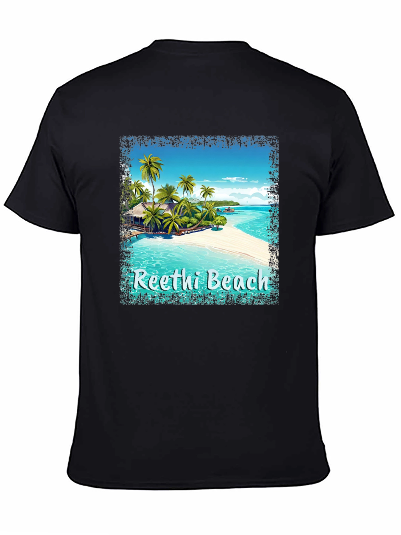 Reethi Beach T-Shirt Tropical Island Tee