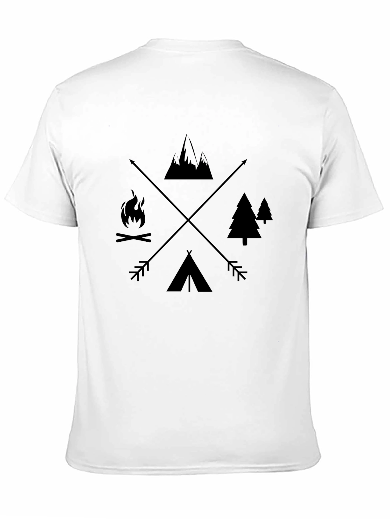 Outdoor Adventure Graphic Tee - Camping Design