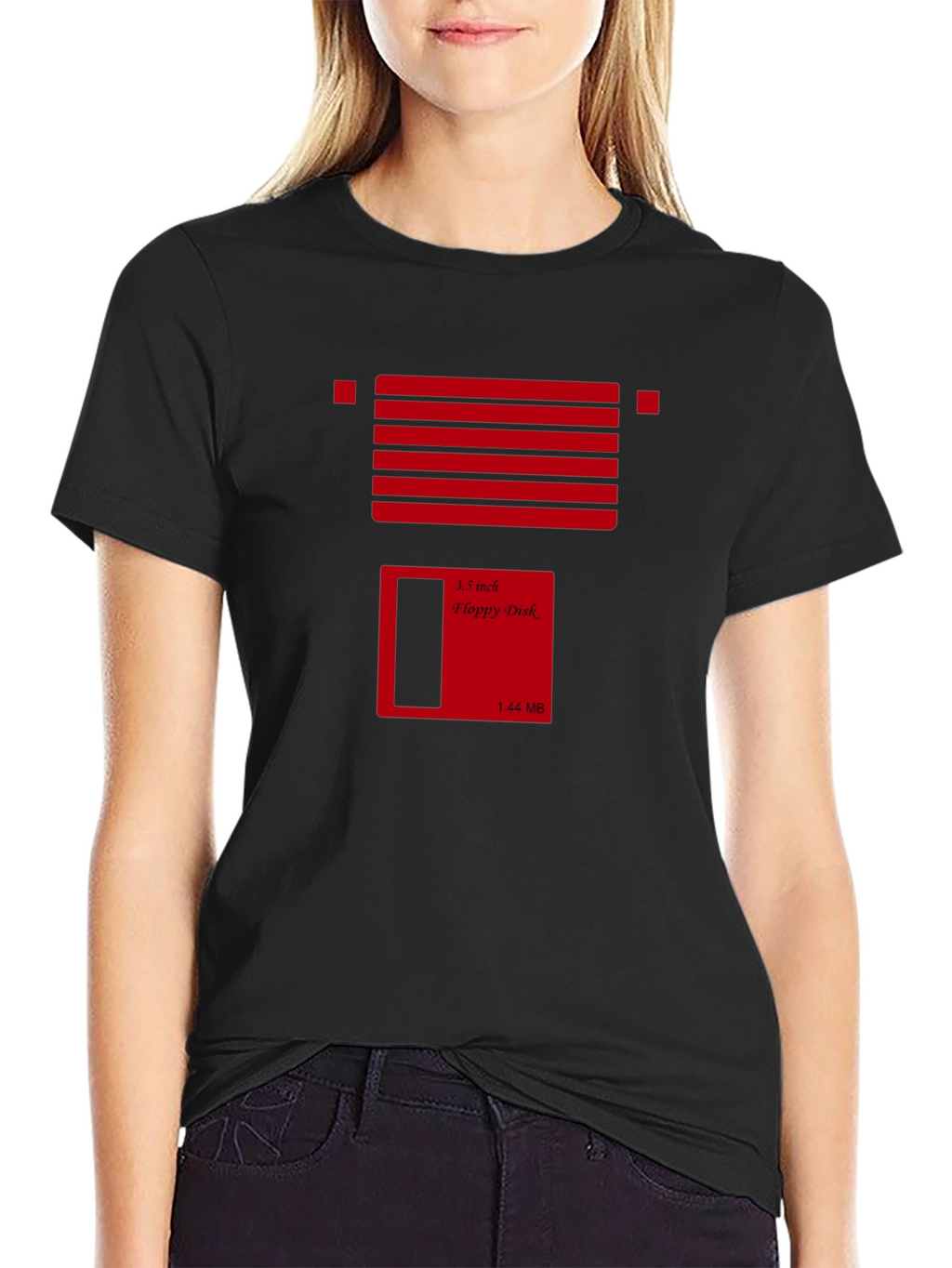 Retro Floppy Disk Graphic T-Shirt - Geeky Tee