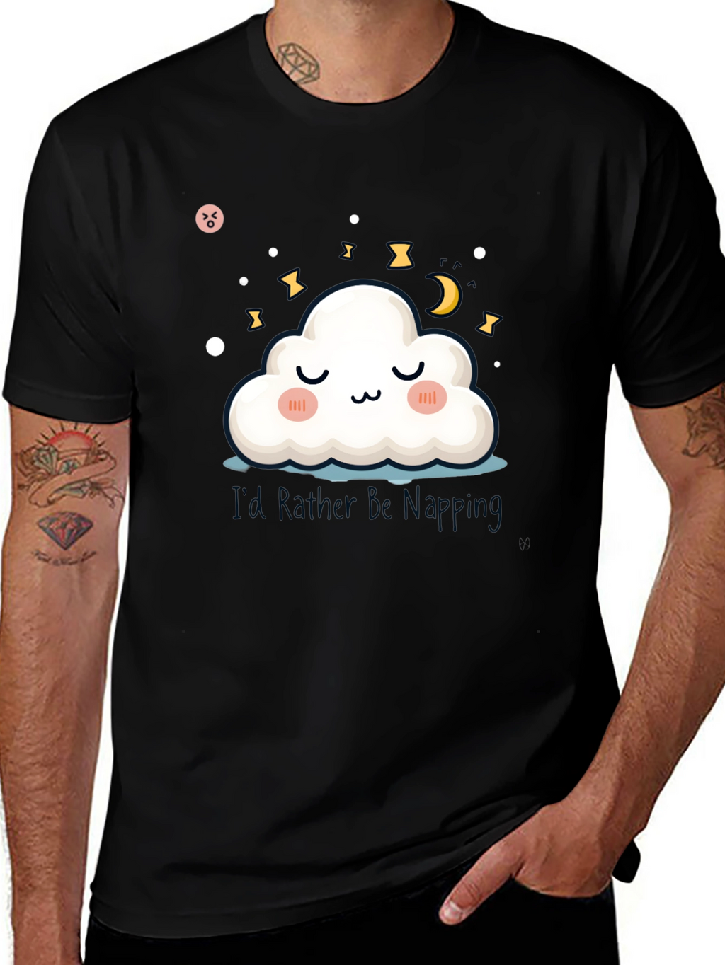 Cute Cloud Napping T-Shirt - Dreamy & Comfy