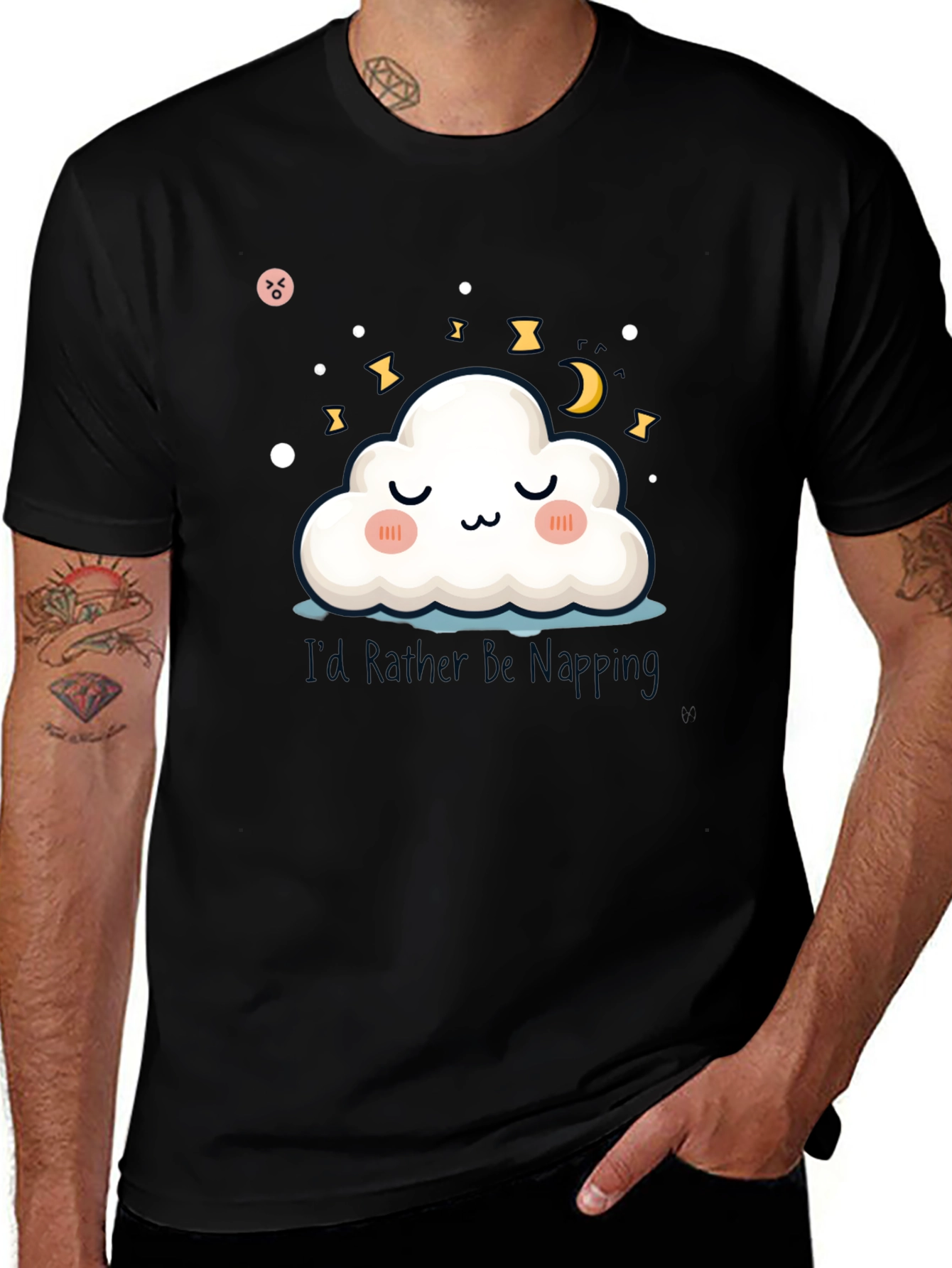Cute Cloud Napping T-Shirt - Dreamy & Comfy