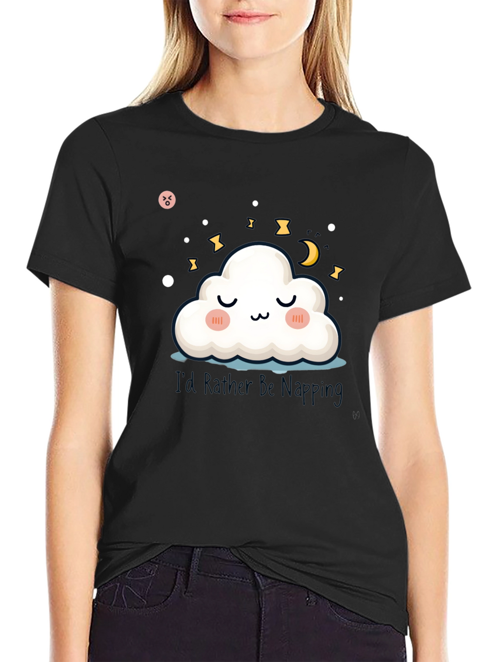 Cute Cloud Napping T-Shirt - Dreamy & Comfy