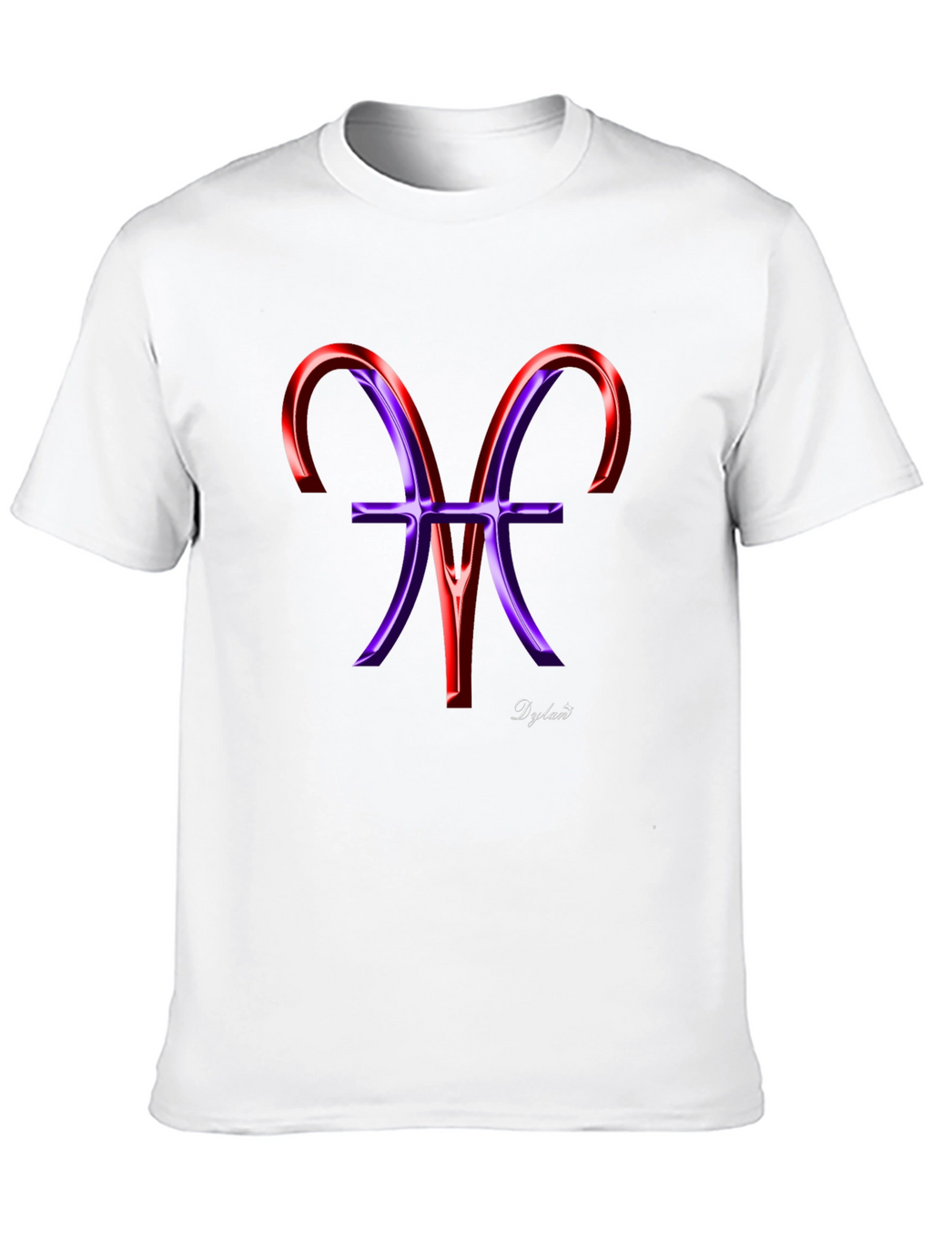 Stylish Black Tee with Artistic Zodiac Graphic