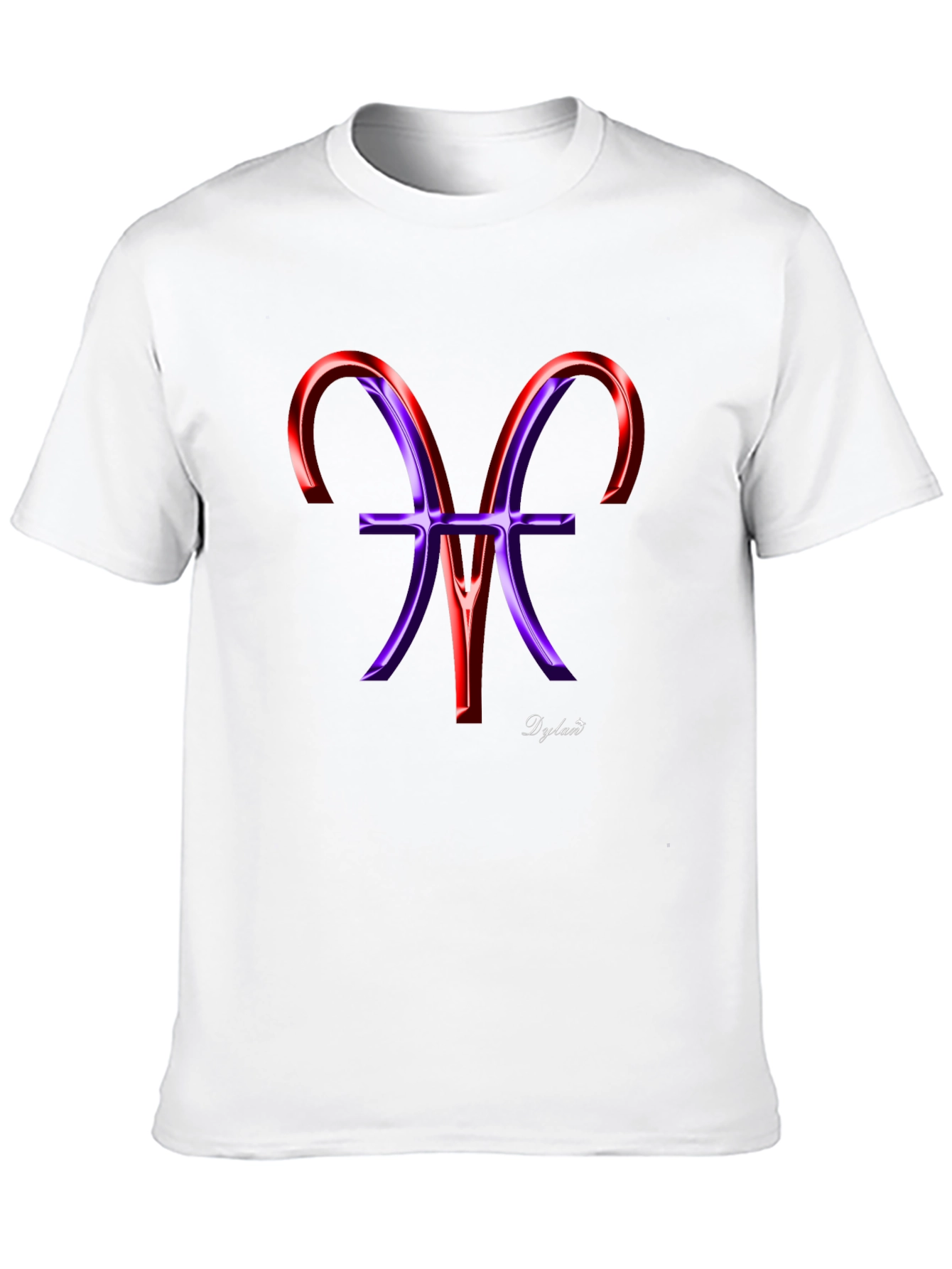 Stylish Black Tee with Artistic Zodiac Graphic