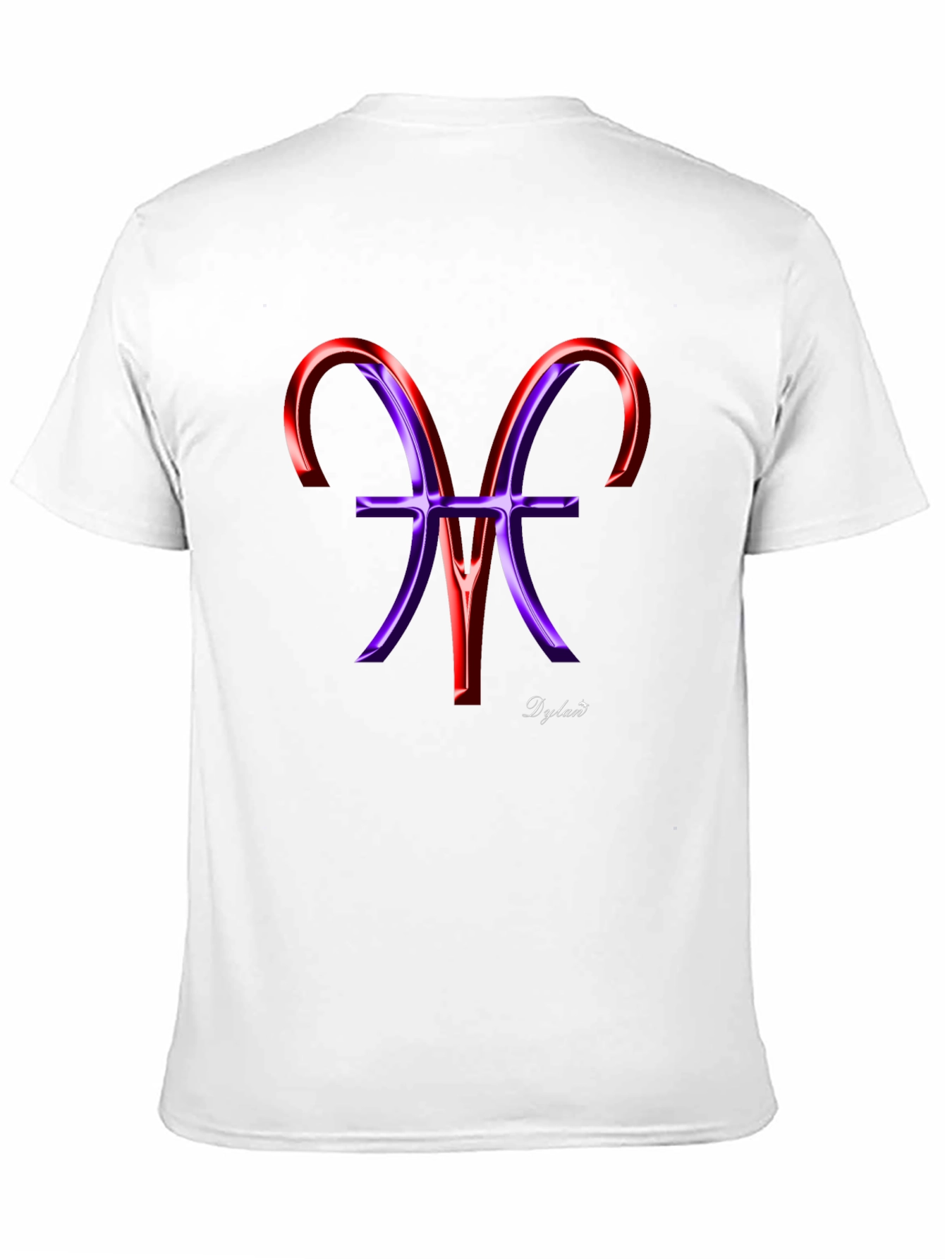 Stylish Black Tee with Artistic Zodiac Graphic