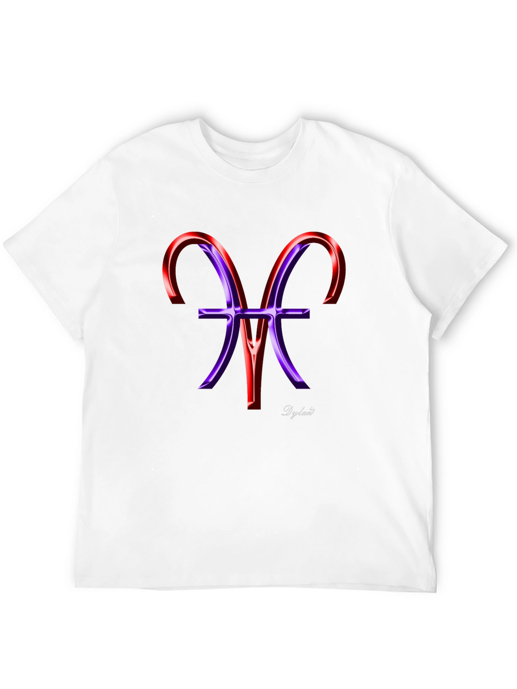 Stylish Black Tee with Artistic Zodiac Graphic