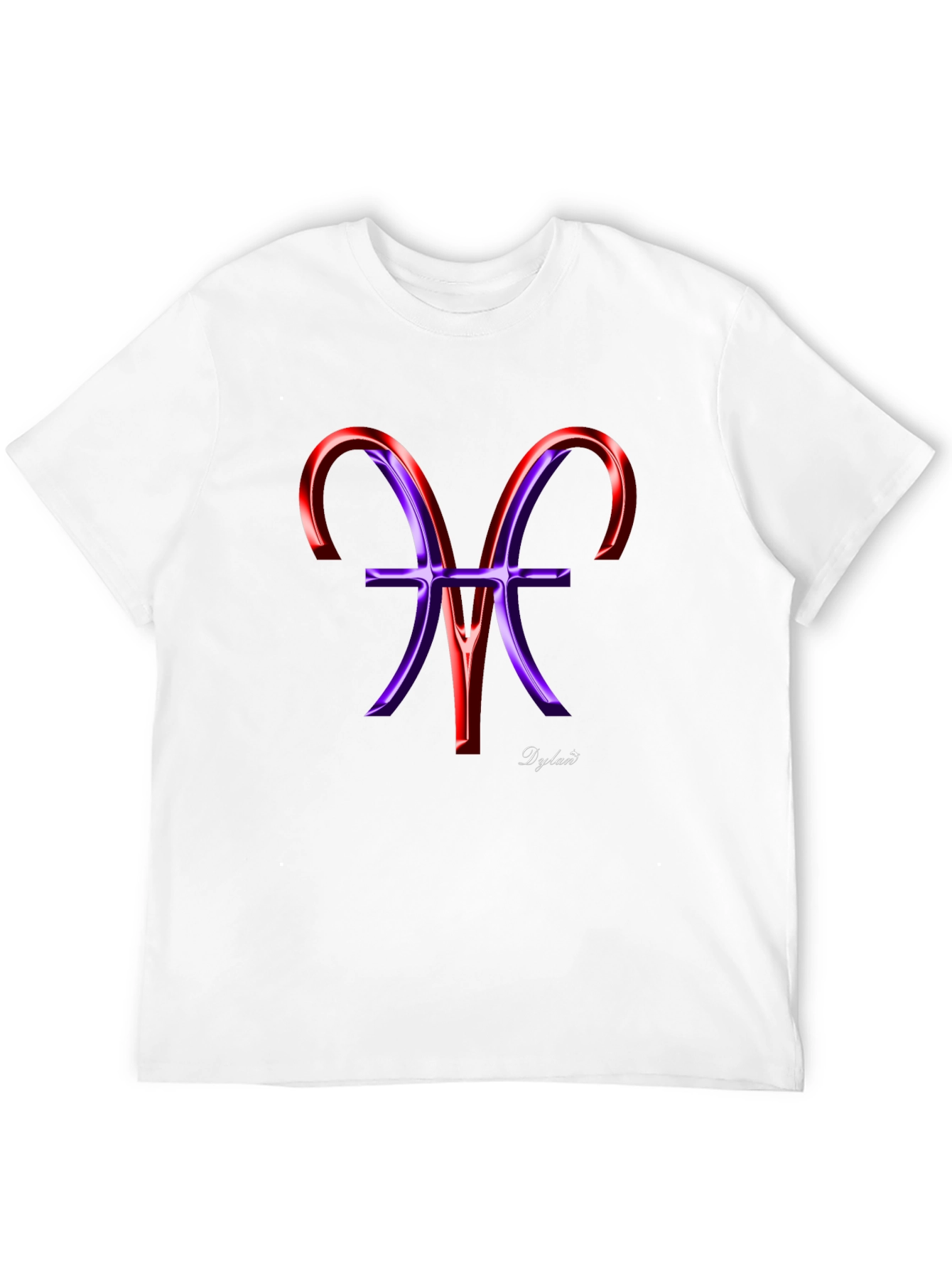 Stylish Black Tee with Artistic Zodiac Graphic