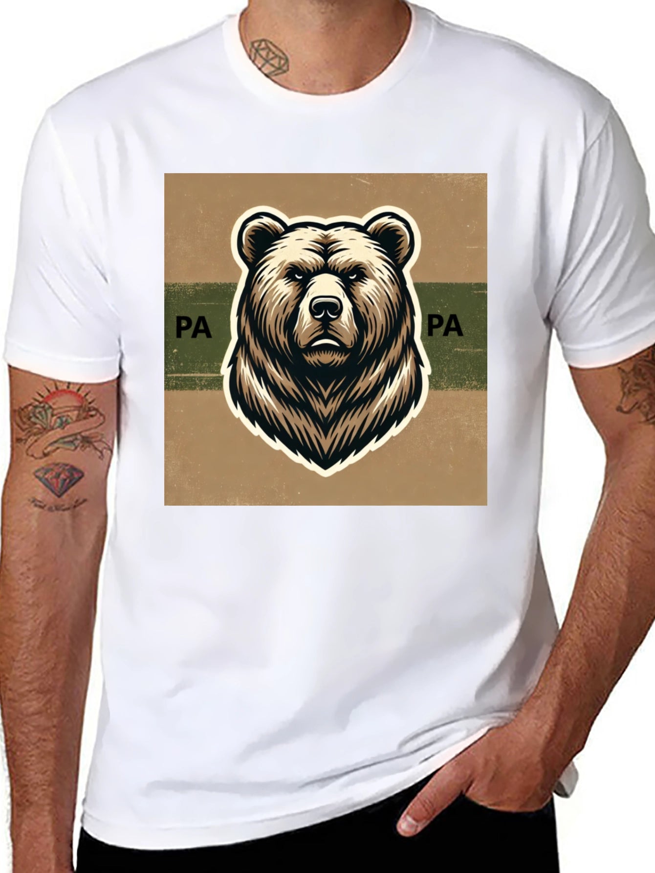 Pennsylvania Bear Graphic Tee - Classic Style