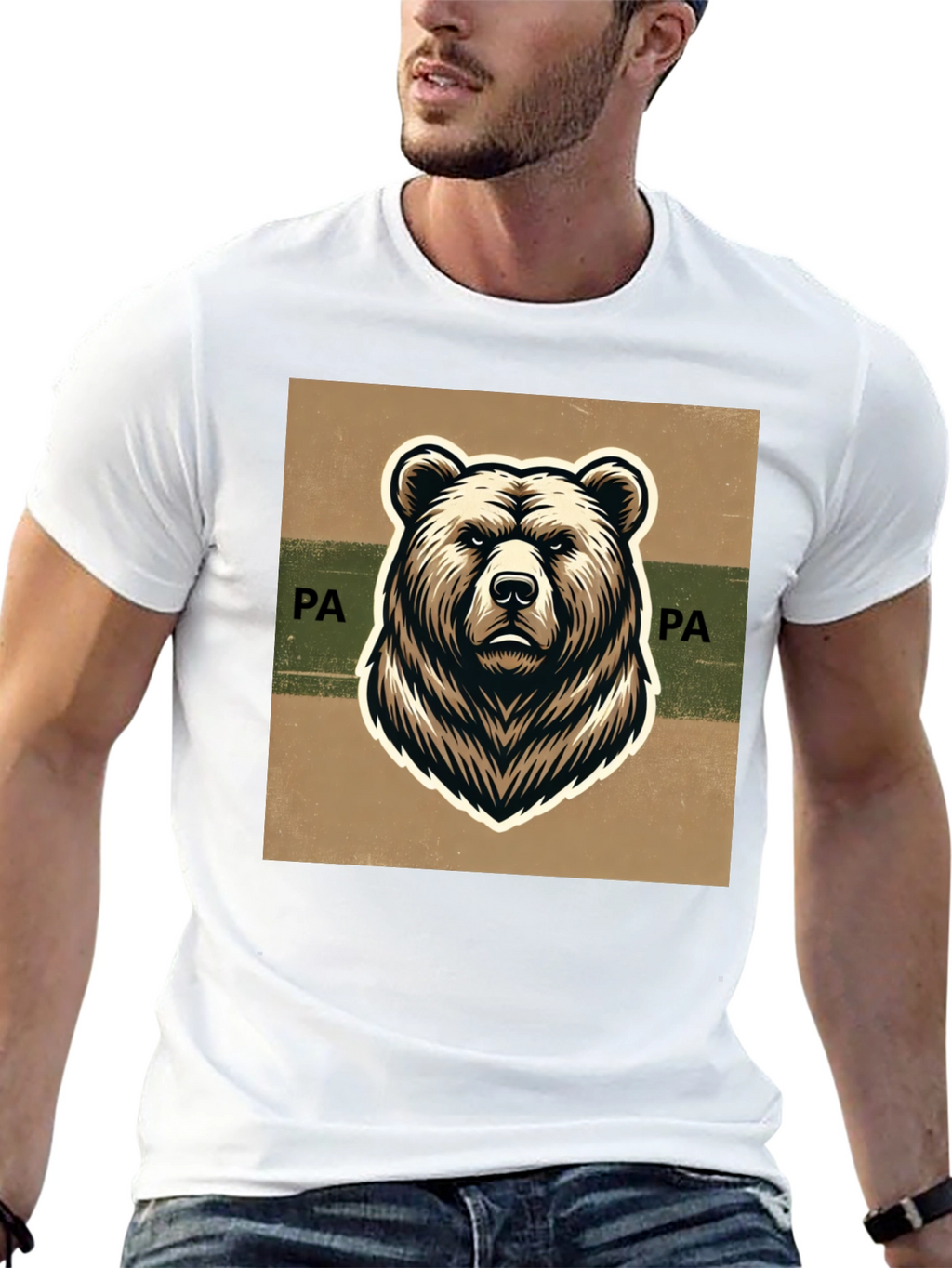 Pennsylvania Bear Graphic Tee - Classic Style