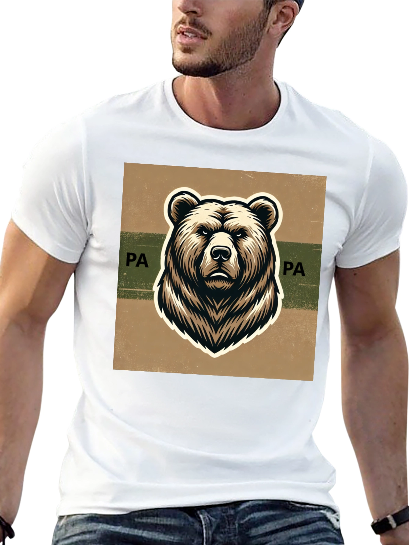 Pennsylvania Bear Graphic Tee - Classic Style