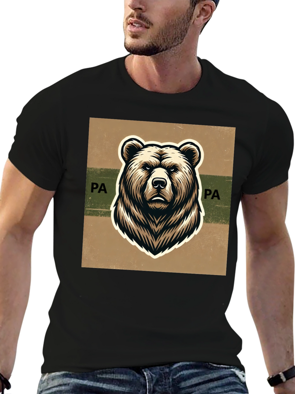 Pennsylvania Bear Graphic Tee - Classic Style