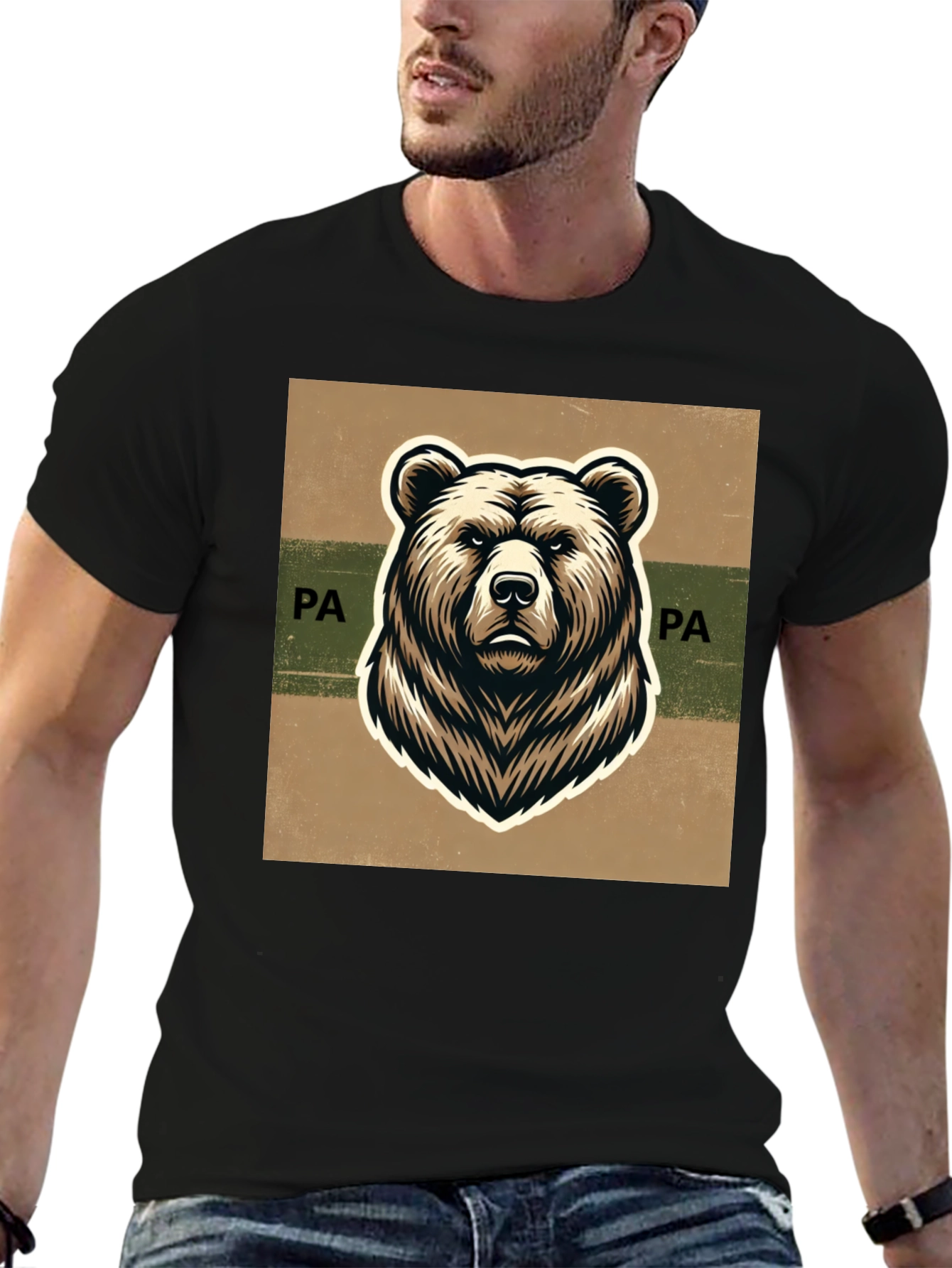 Pennsylvania Bear Graphic Tee - Classic Style