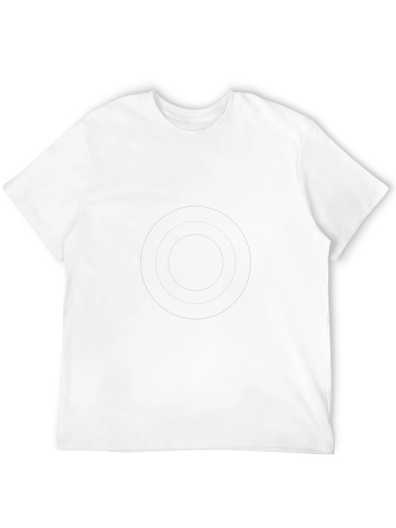 Minimalist Black T-Shirt with Target Circle Design