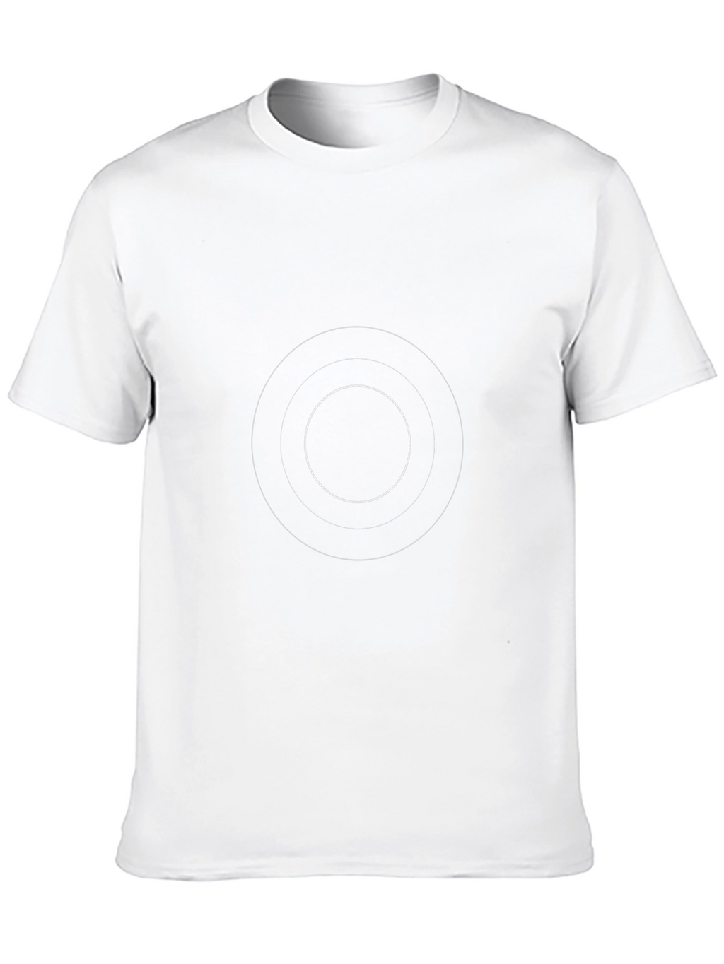 Minimalist Black T-Shirt with Target Circle Design