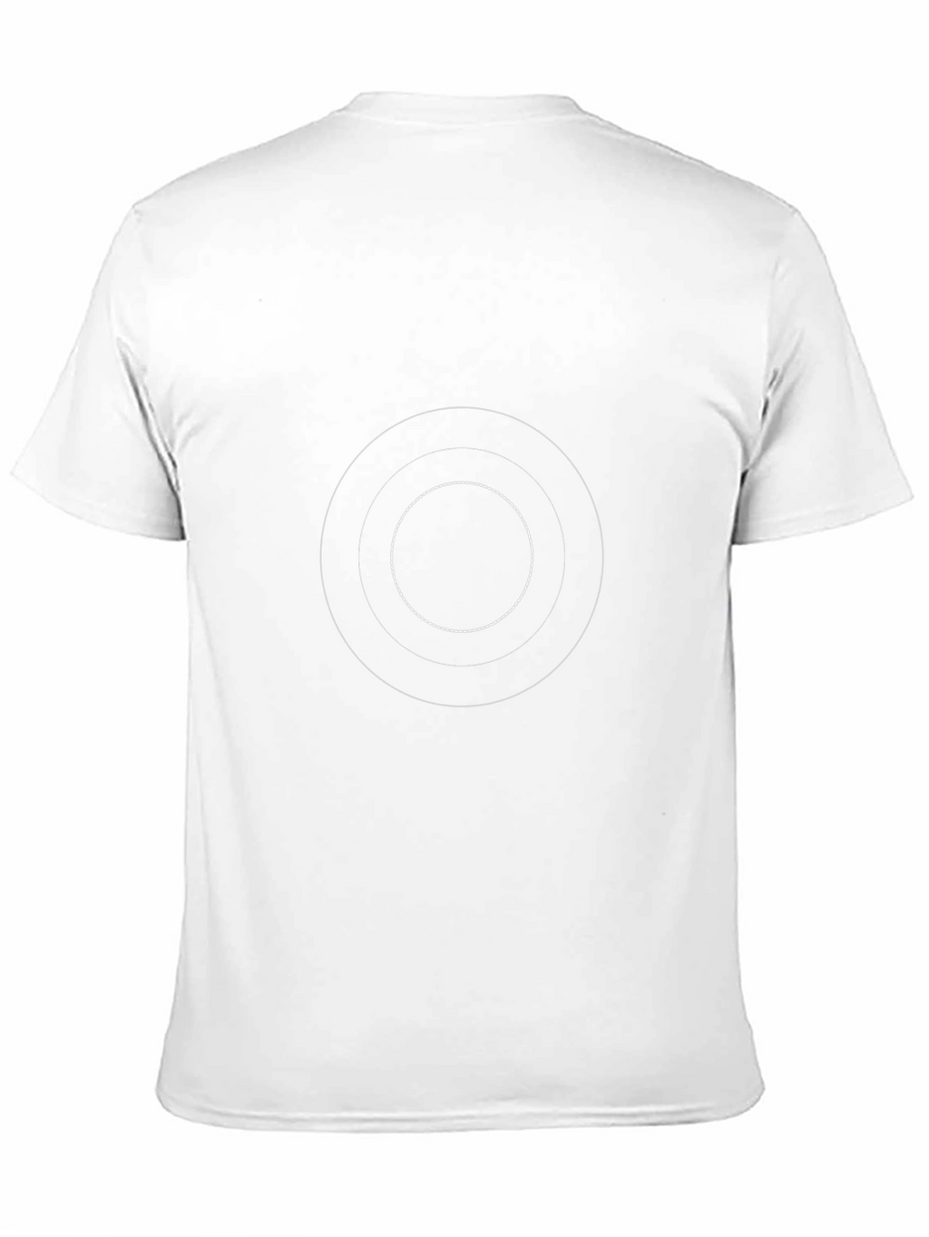 Minimalist Black T-Shirt with Target Circle Design