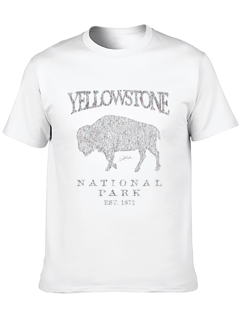 Yellowstone National Park Bison Graphic T-Shirt
