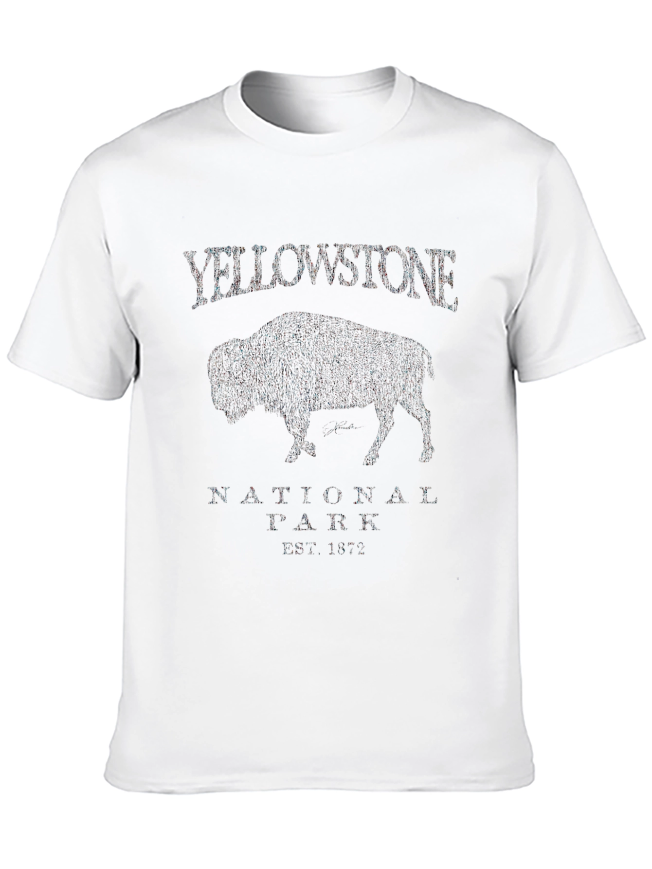 Yellowstone National Park Bison Graphic T-Shirt