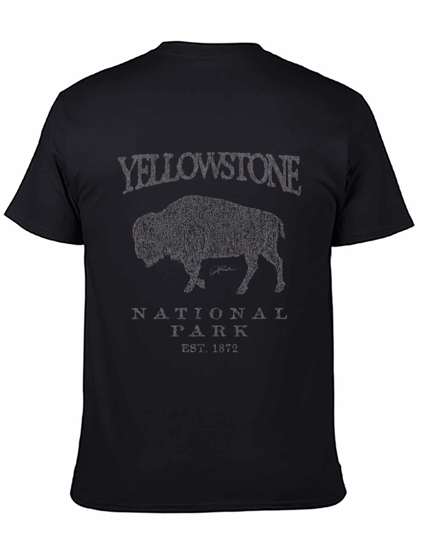 Yellowstone National Park Bison Graphic T-Shirt