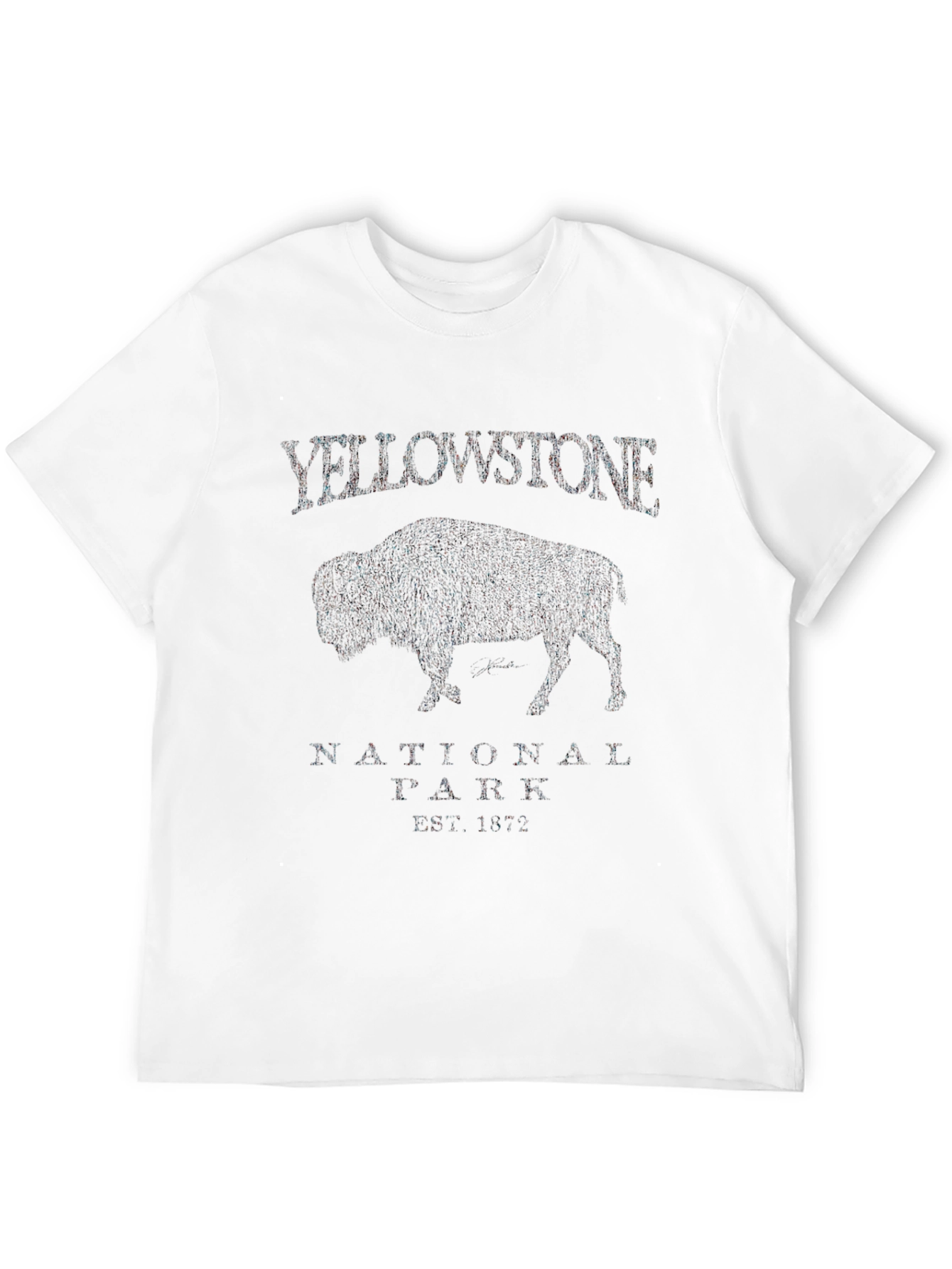 Yellowstone National Park Bison Graphic T-Shirt