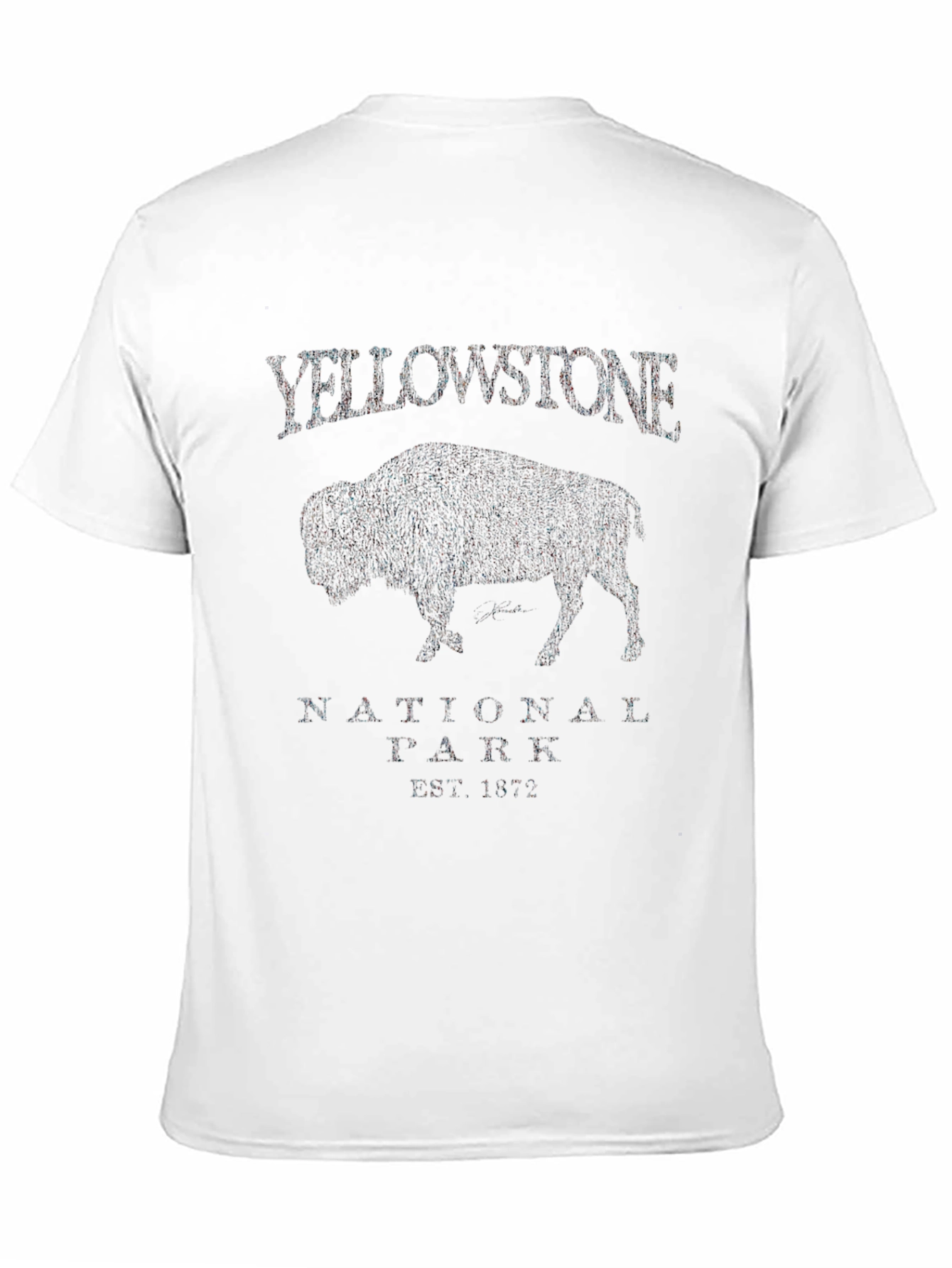 Yellowstone National Park Bison Graphic T-Shirt