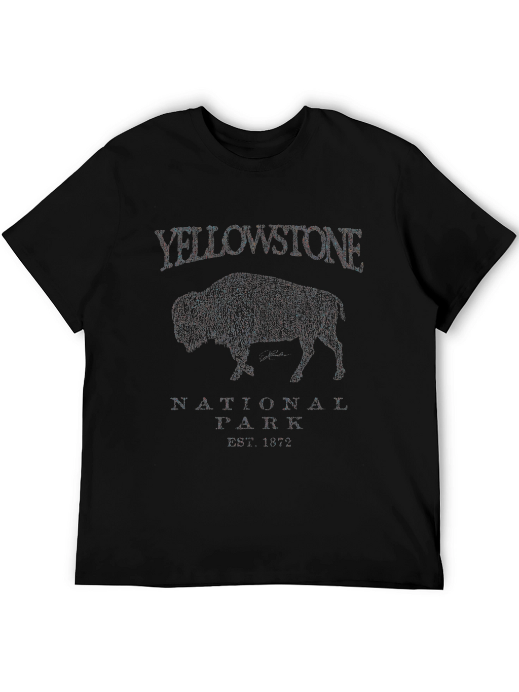 Yellowstone National Park Bison Graphic T-Shirt