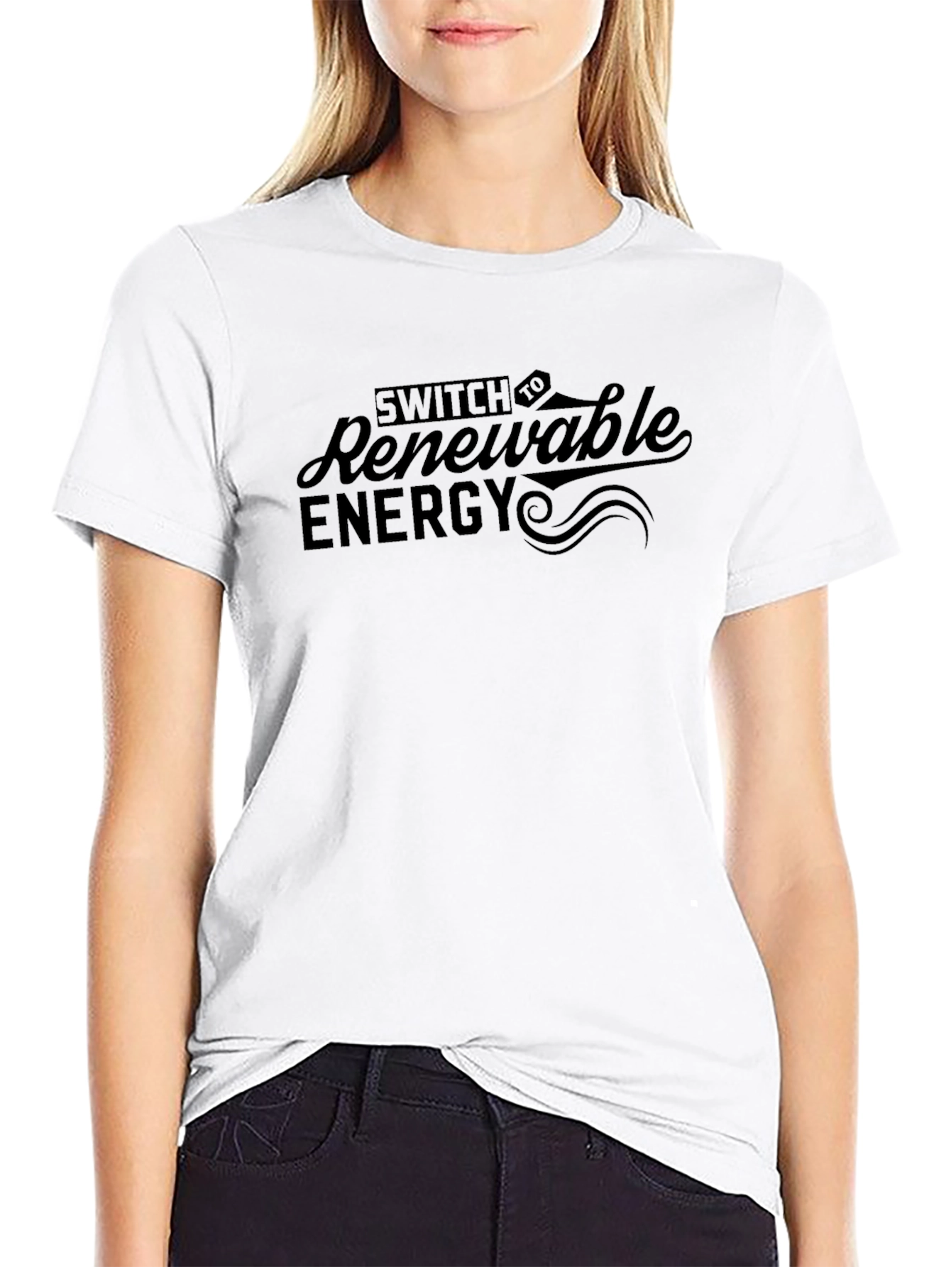 Renewable Energy Graphic Tee - Eco-Friendly Statement Shirt