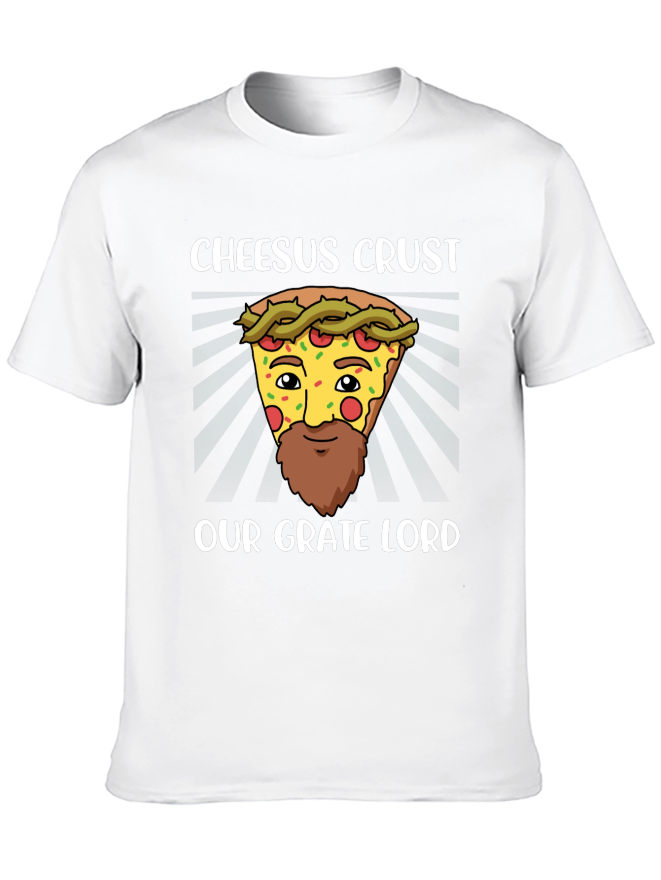 Cheesus Crust Pizza Humor T-Shirt