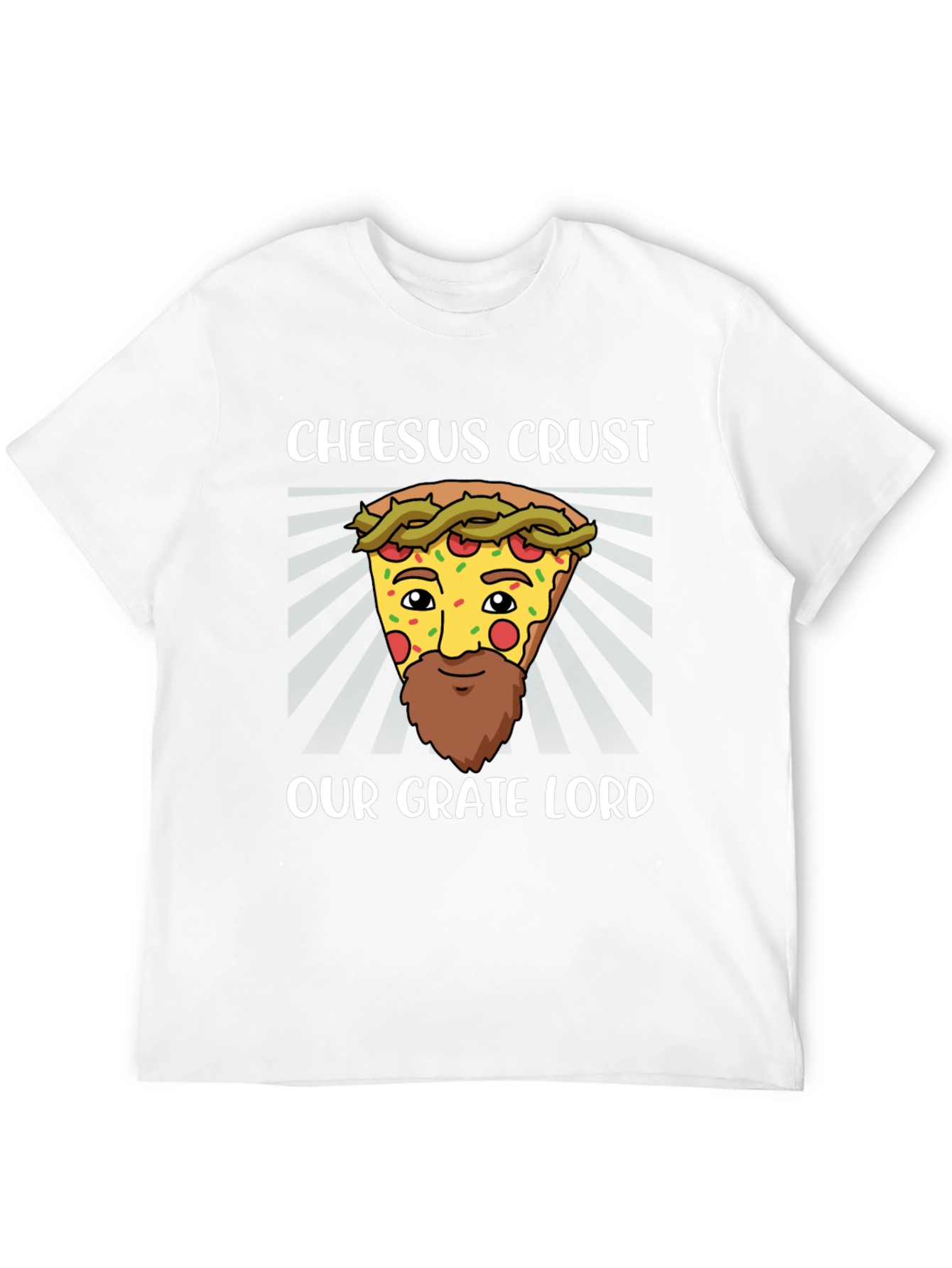 Cheesus Crust Pizza Humor T-Shirt