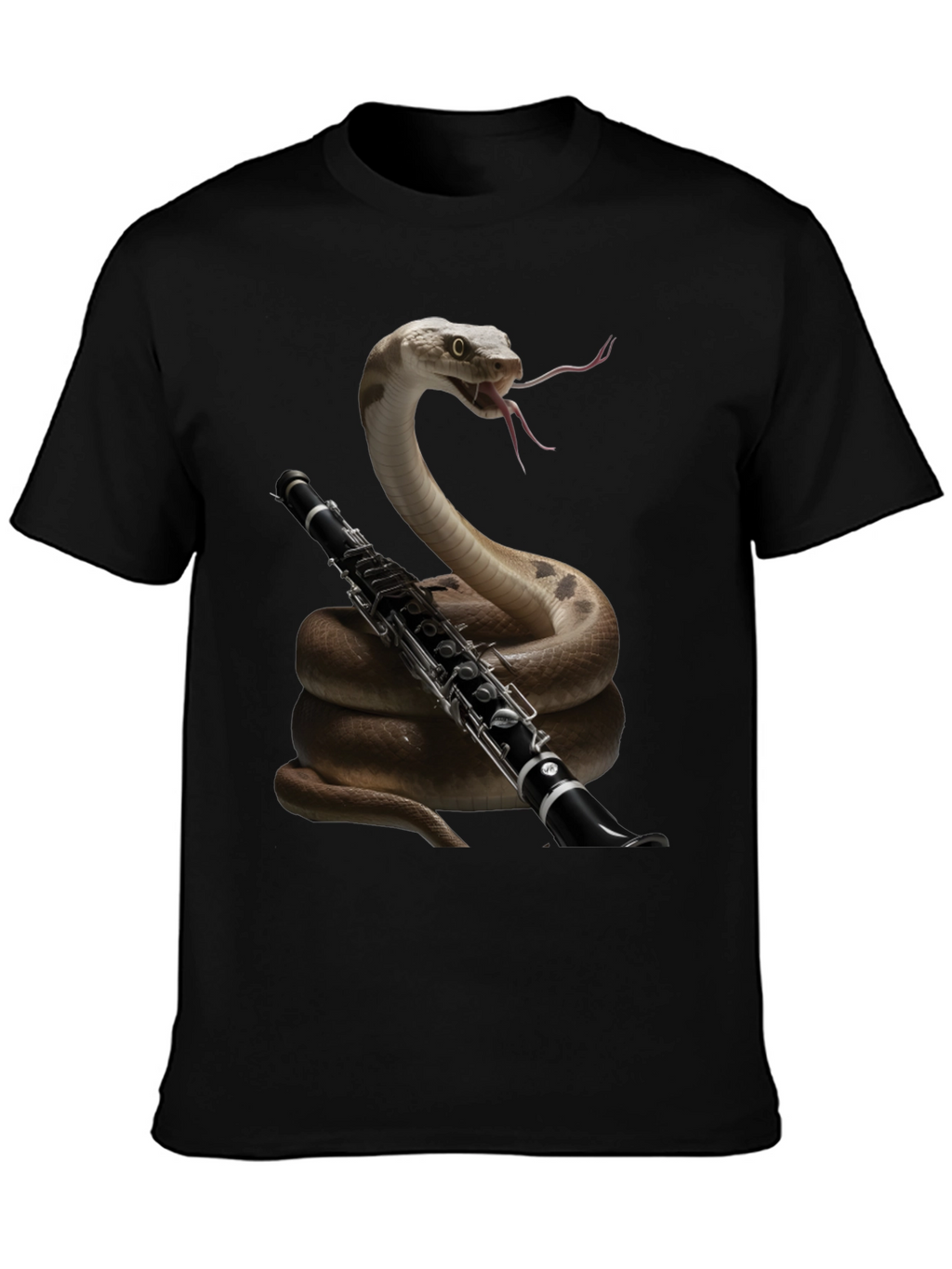 Snake Clarinet Player T-Shirt - Unique Music Lover Gift